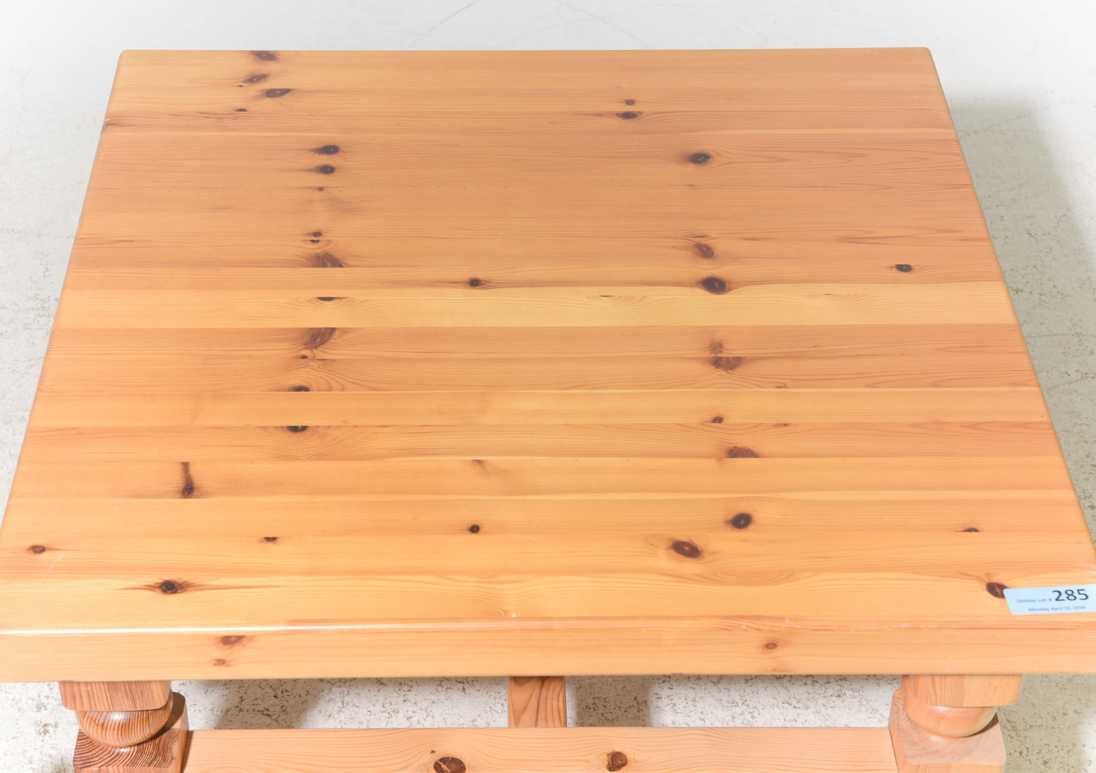 Swedish Pine Square Coffee / End Table - 2