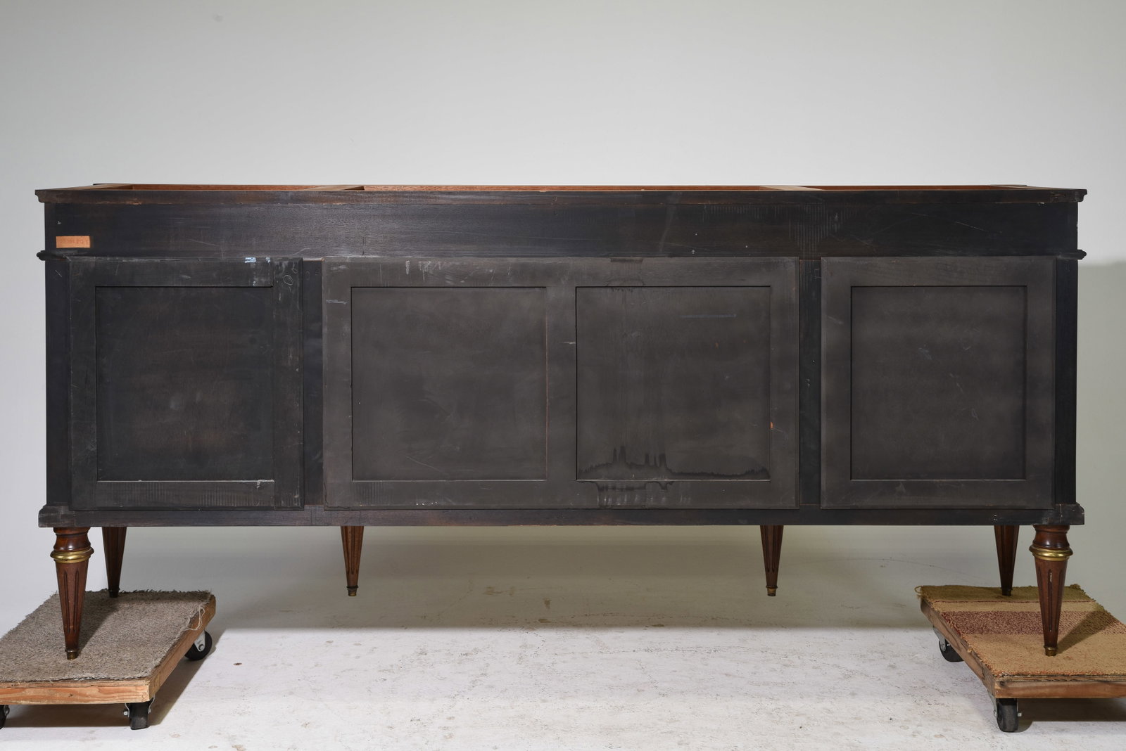 Louis XVI Style White Marble Top Sideboard - 7