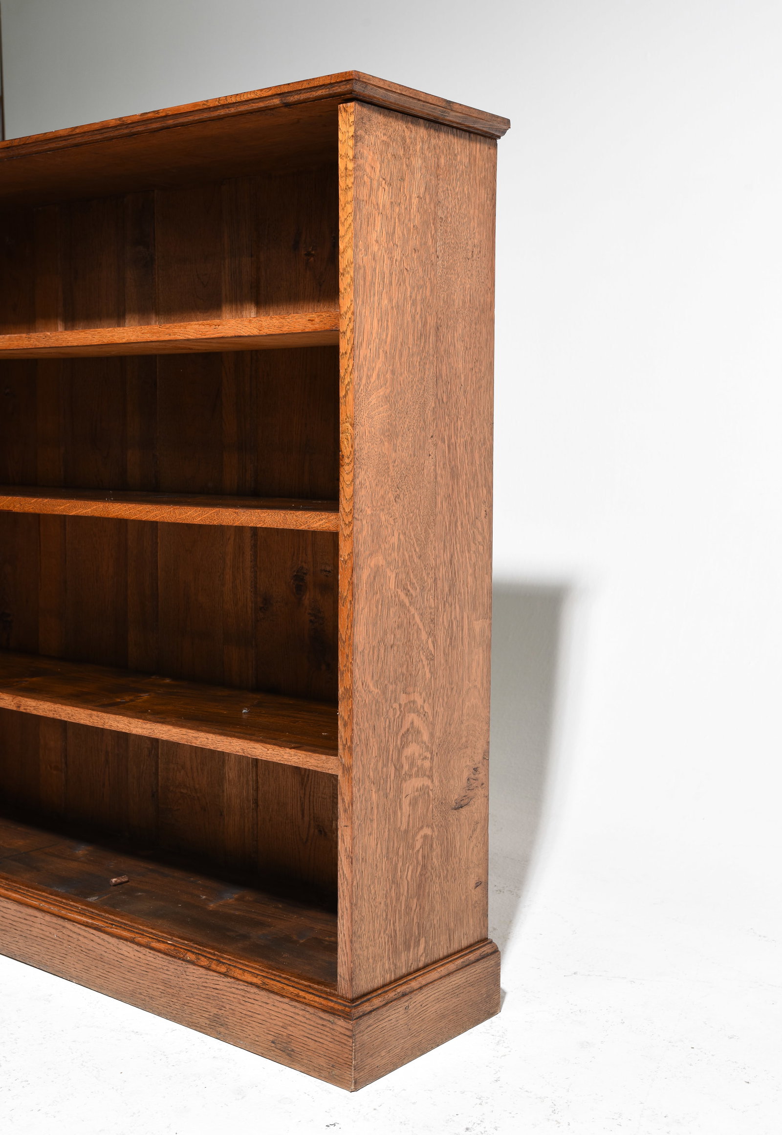 British Oak Open Bookshelf c.1930's - 3
