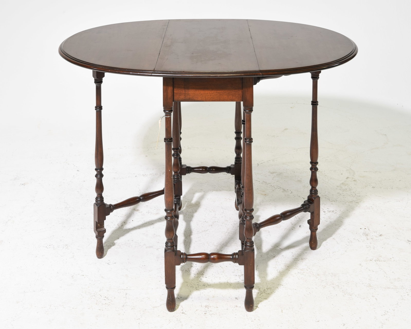 British Mahogany Drop Leaf Table - 2