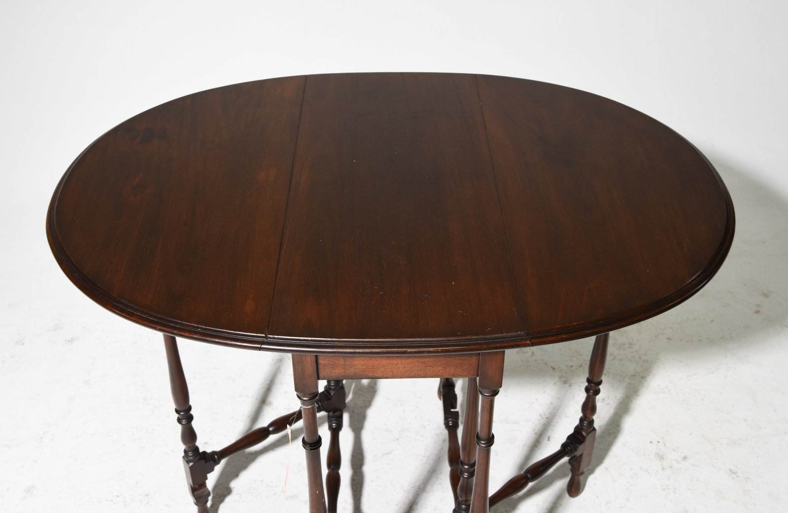 British Mahogany Drop Leaf Table - 3