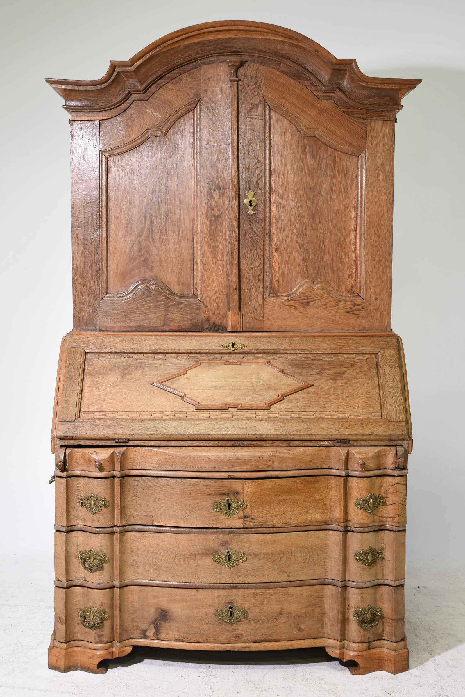 Danish Oak Secretary Bookcase / Desk (1 of 9)