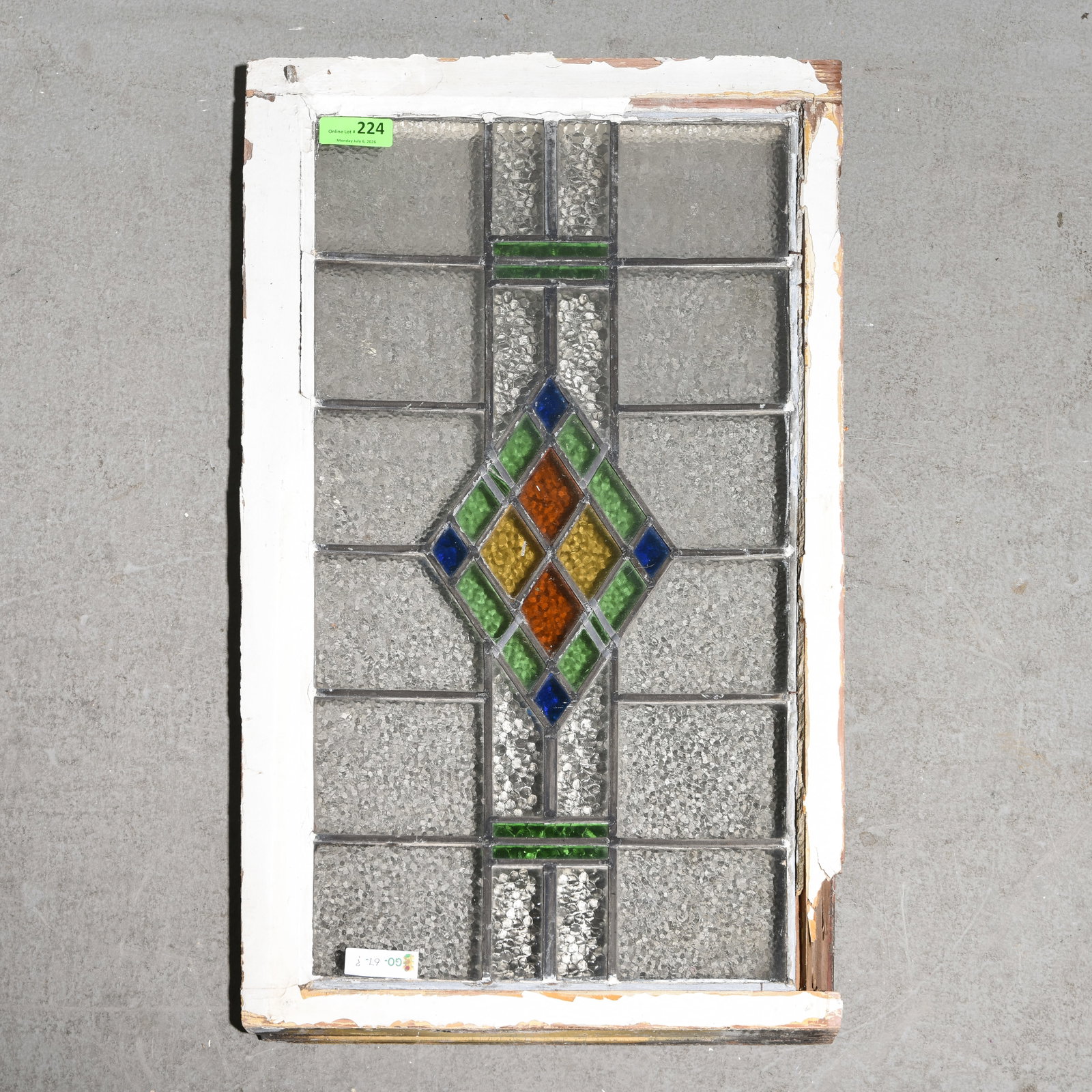 British Stained Glass Window #6: British Stained Glass Window - 36 in tall x 21.5 x 2