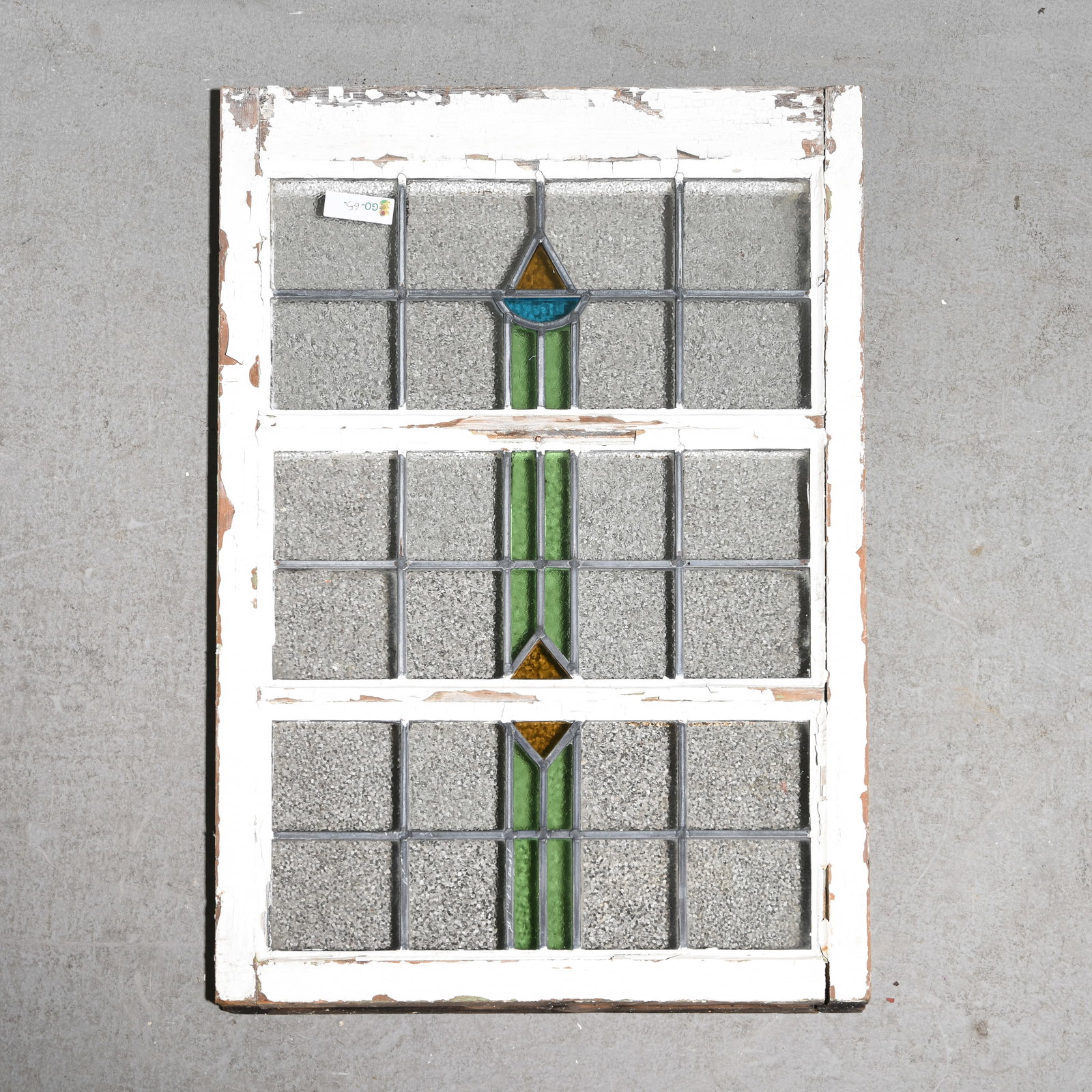 British Stained Glass Window #7: British Stained Glass Window - 35.5 in tall x 24.5 x 2