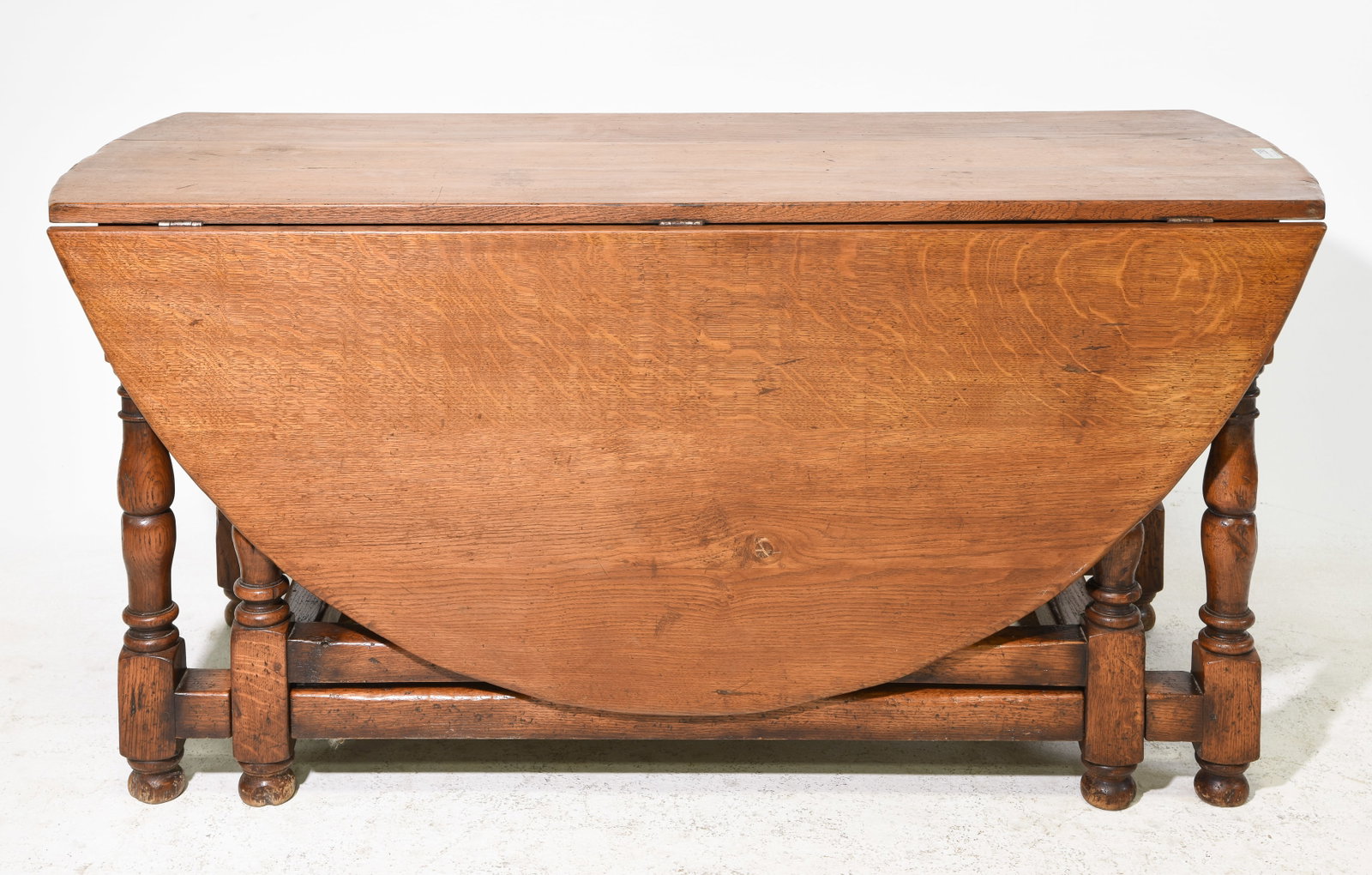 Danish Large Oak Drop Leaf Table: Danish Large Oak Drop Leaf Table - 30 in tall x 62 x 27, Leaves add an additional 24 inches each