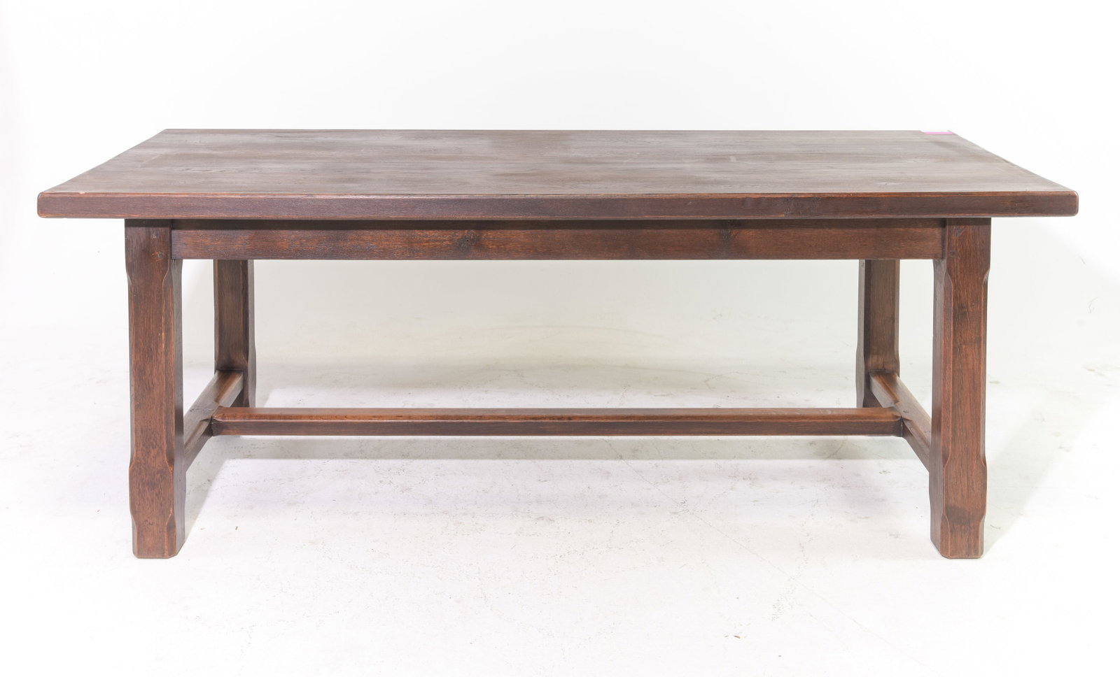 French Solid Oak Farmhouse Table: French Solid Oak Farmhouse Table - 29.75 in tall x 78.75 x 31, Floor to apron is 23.75 inches and the space between the legs is 59.75 inches