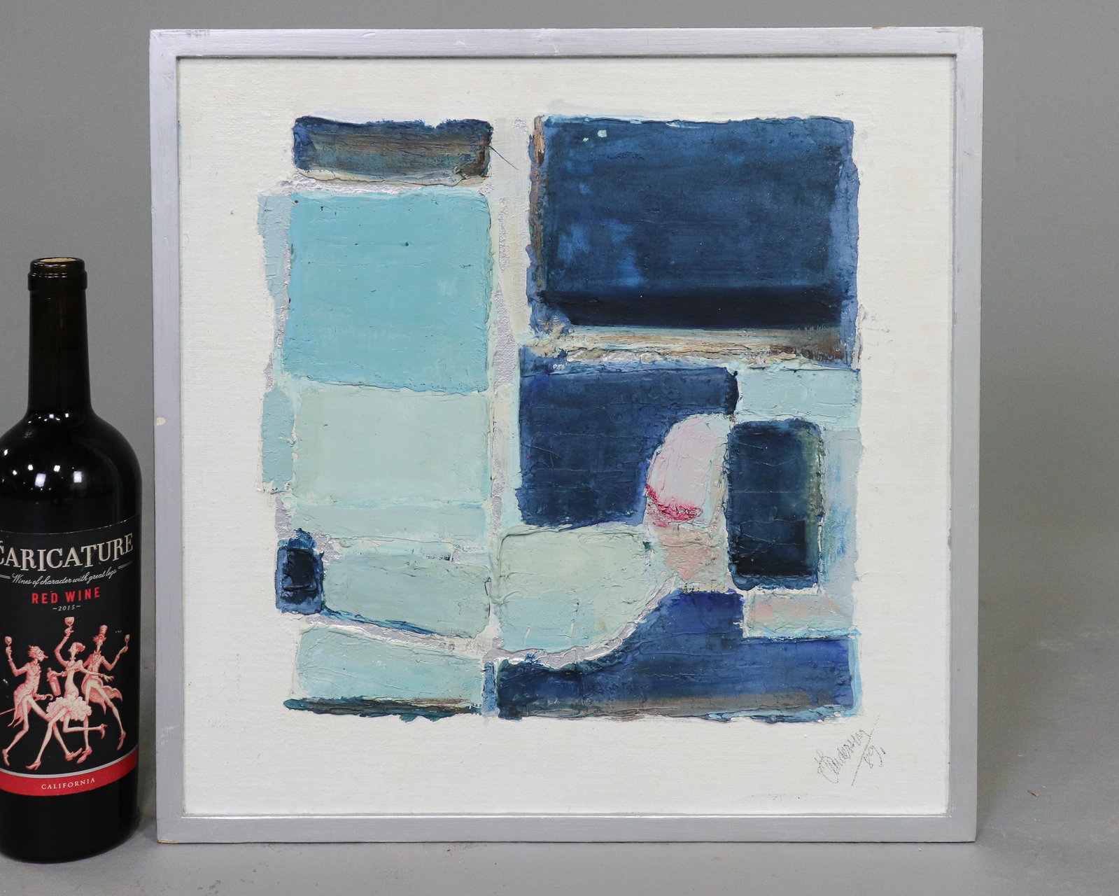 Danish Modern Abstract Oil On Board (1 of 4)