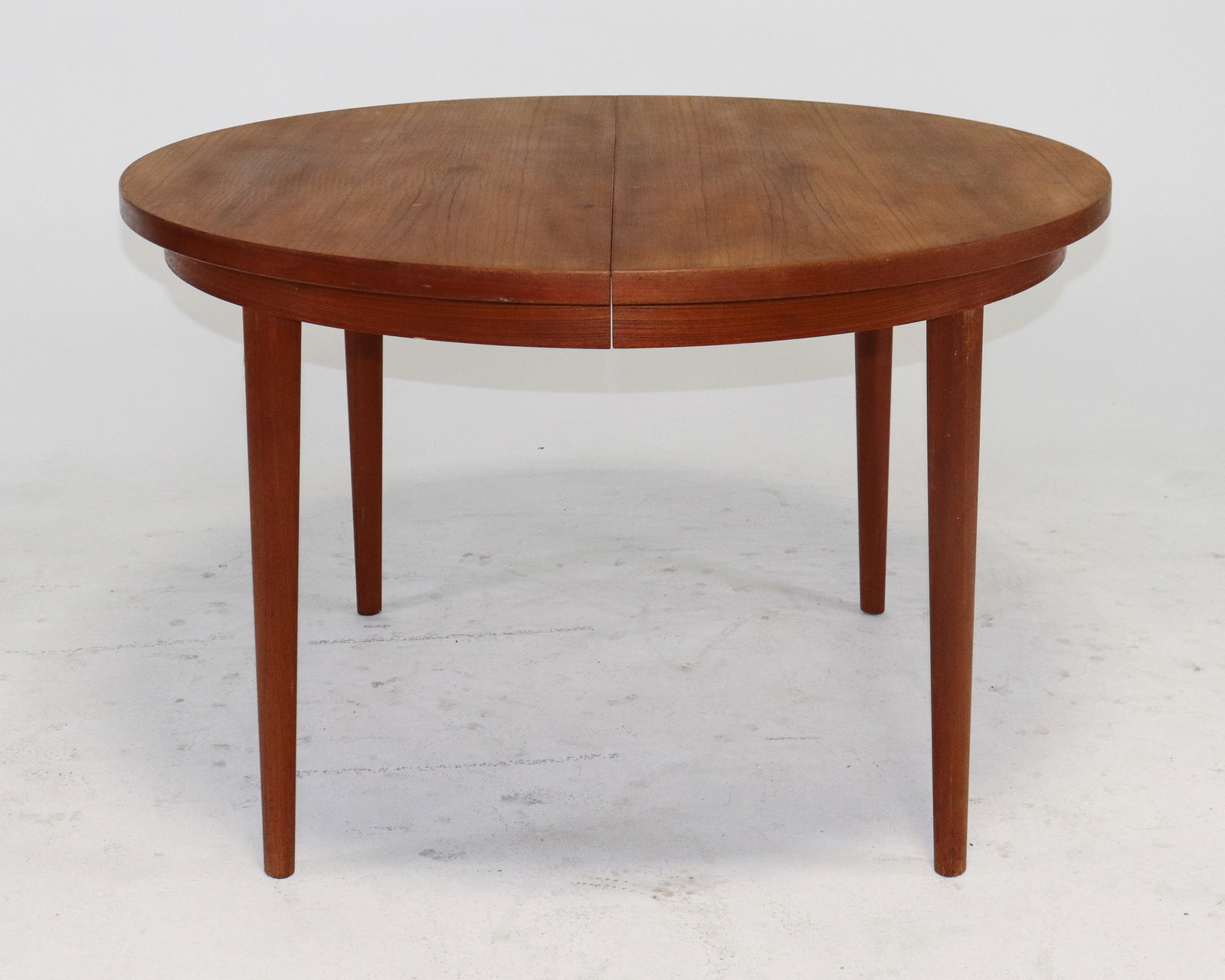 Danish Modern Round Dining Table with Leaf (1 of 3)