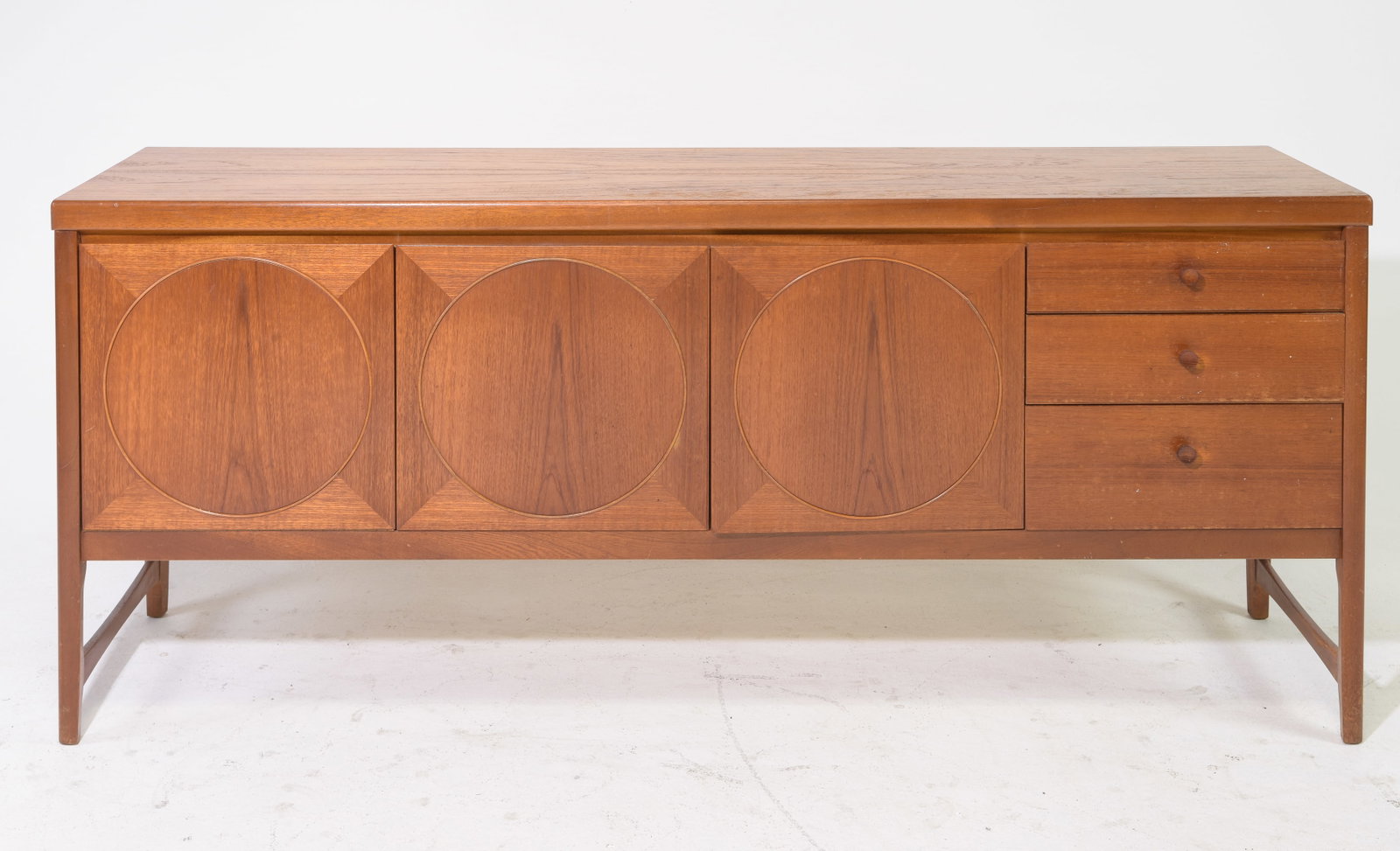 Large Mid Century Modern Circles Sideboard by Nathan (1 of 7)