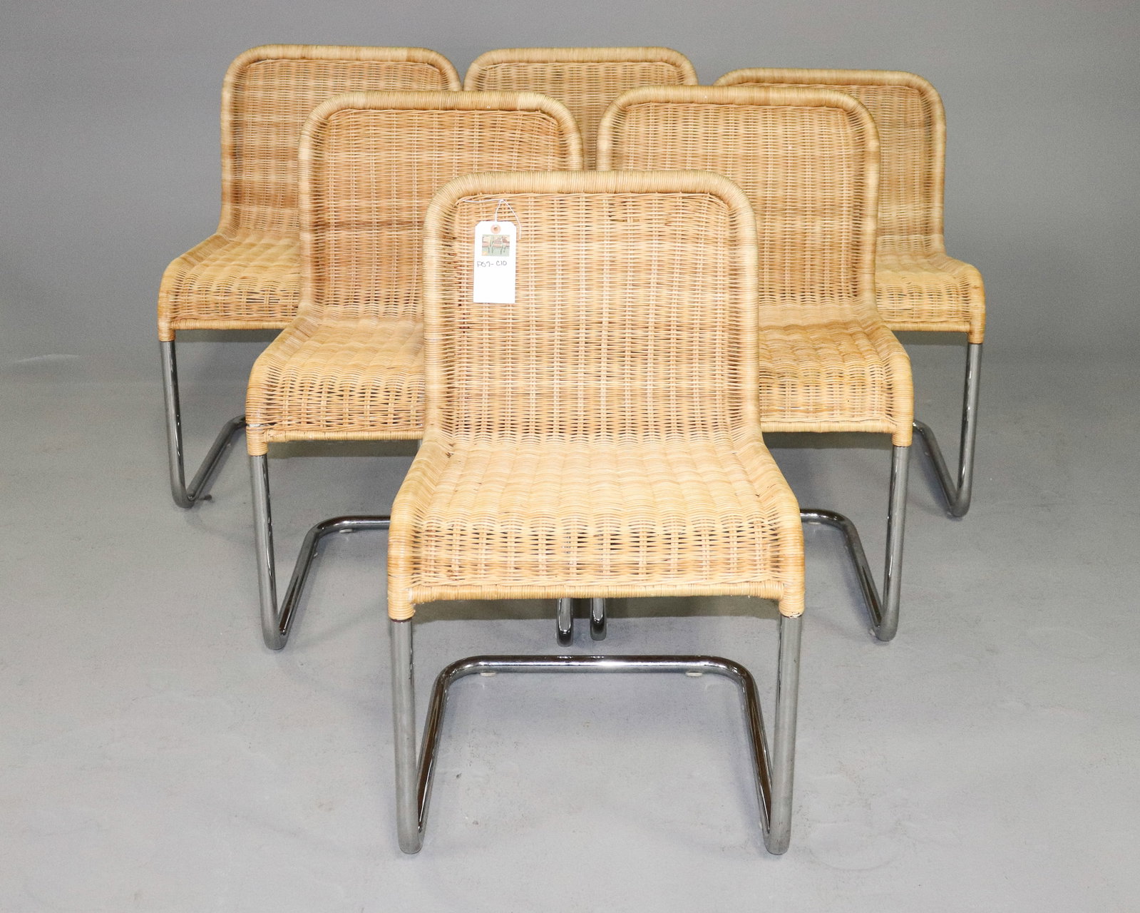 Set Of 6 Rattan Chairs - Anton Lorenz For Tecta (1 of 4)