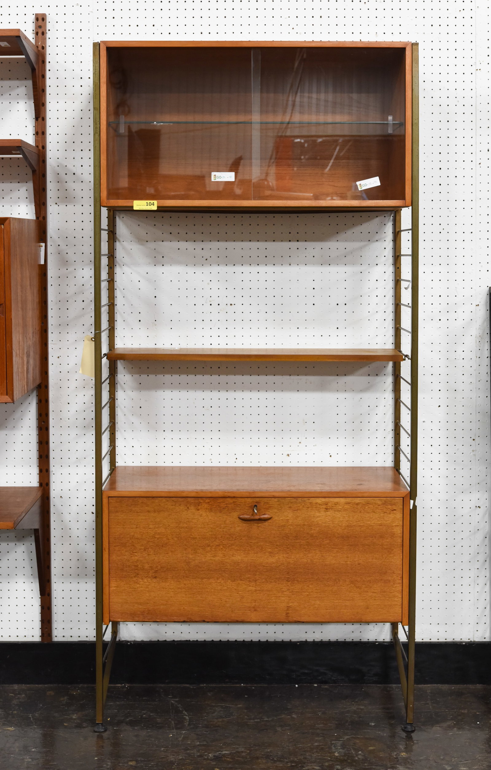 Single Bay Mid Century Wall Unit / System by Ladderax (1 of 5)