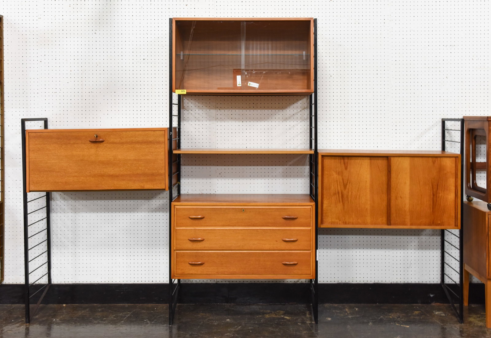 3 Bay Mid Century Wall Unit / System by Ladderax (1 of 5)