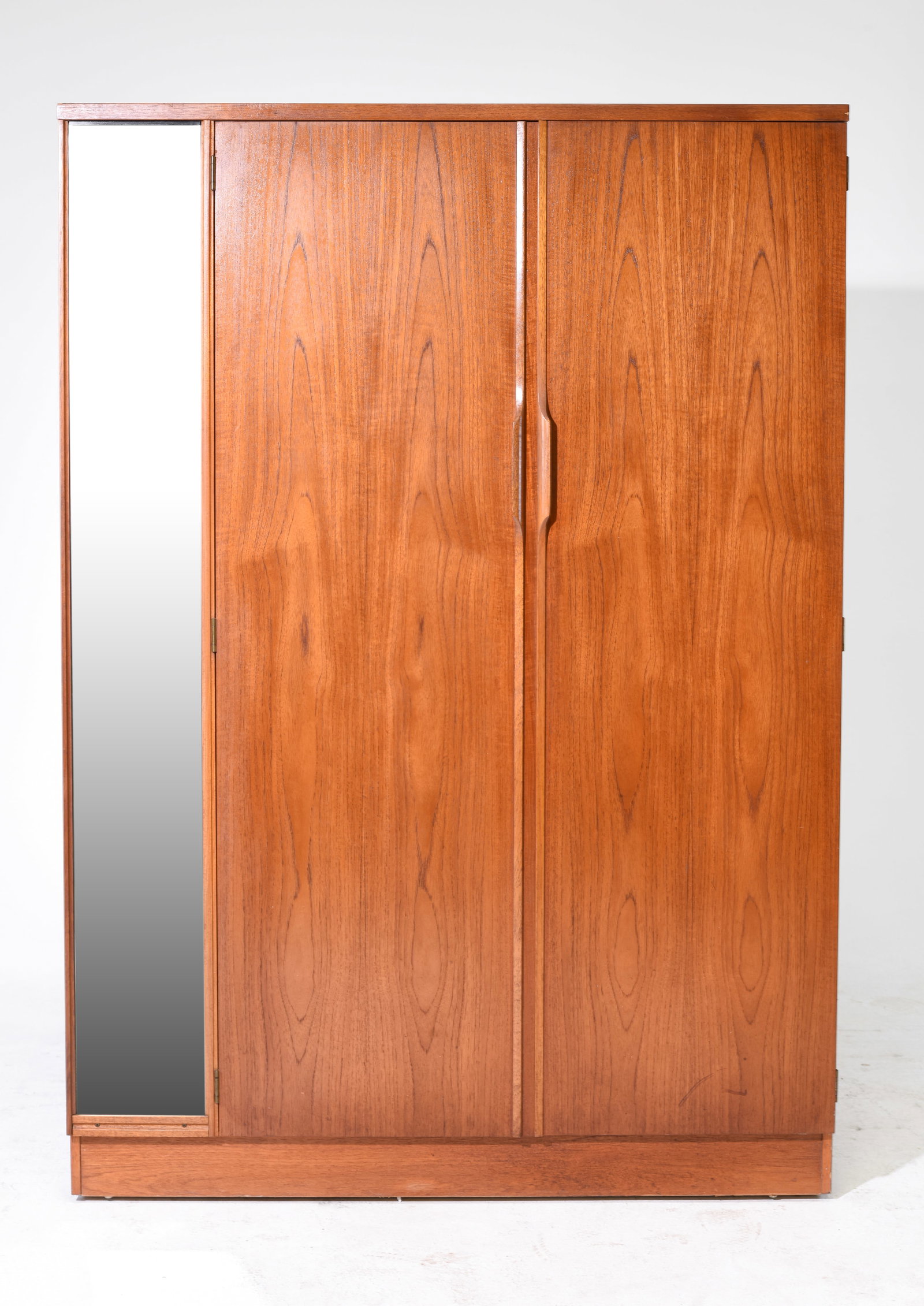 Mid Century Modern Double Door Robe: Danish Modern Style Teak Double Door Robe - 68 in tall x 48 x 22.5