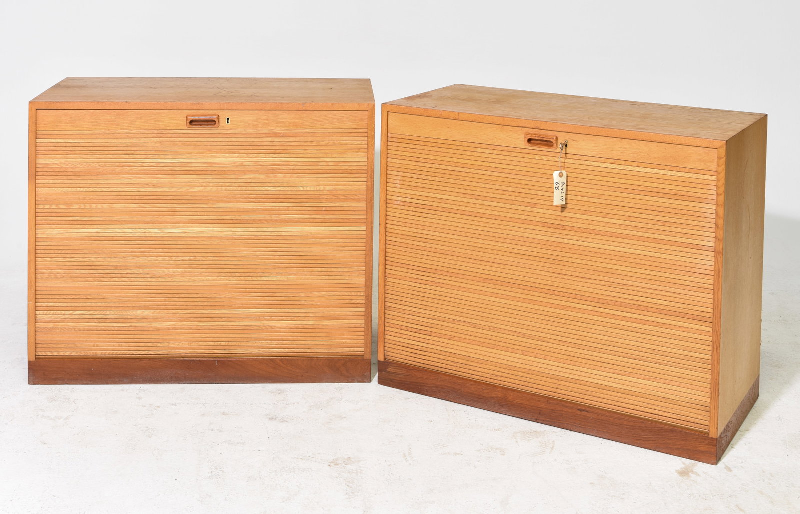 2 Danish Modern Tambour Door Record Cabinets (1 of 5)