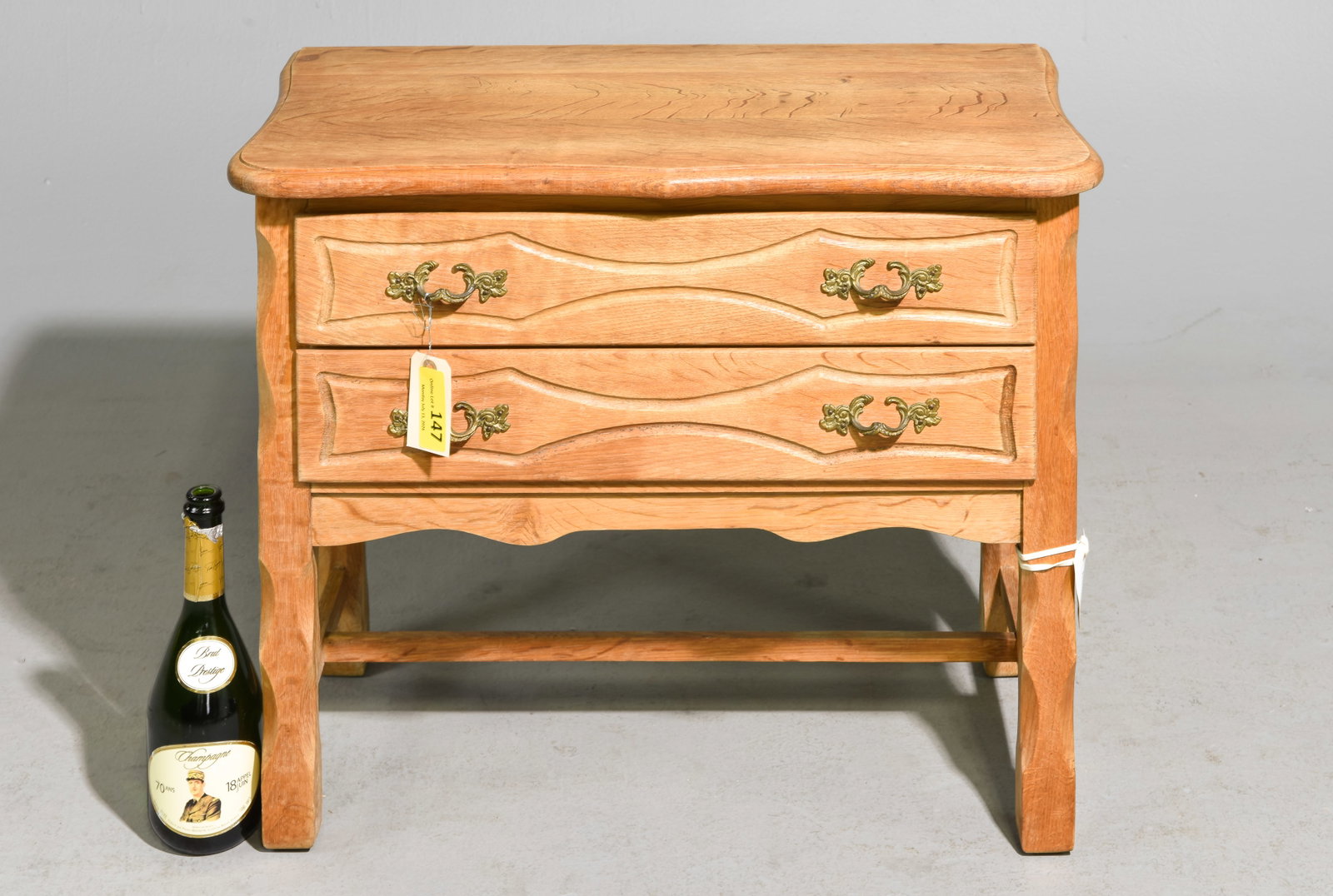 Danish Oak Two Drawer Chest / Nightstand (1 of 5)