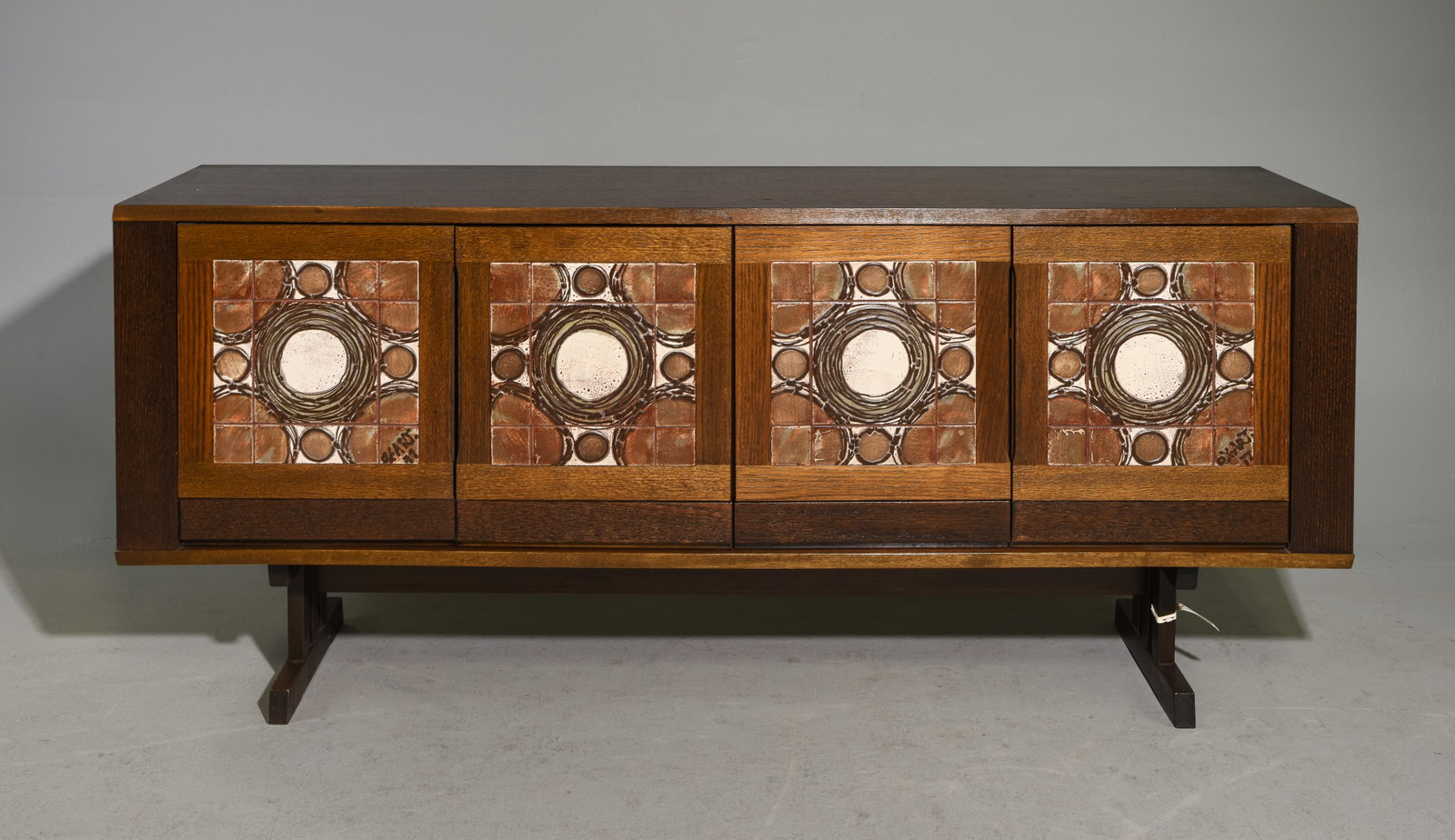 Danish Modern Tiled Four Door Sideboard (1 of 7)