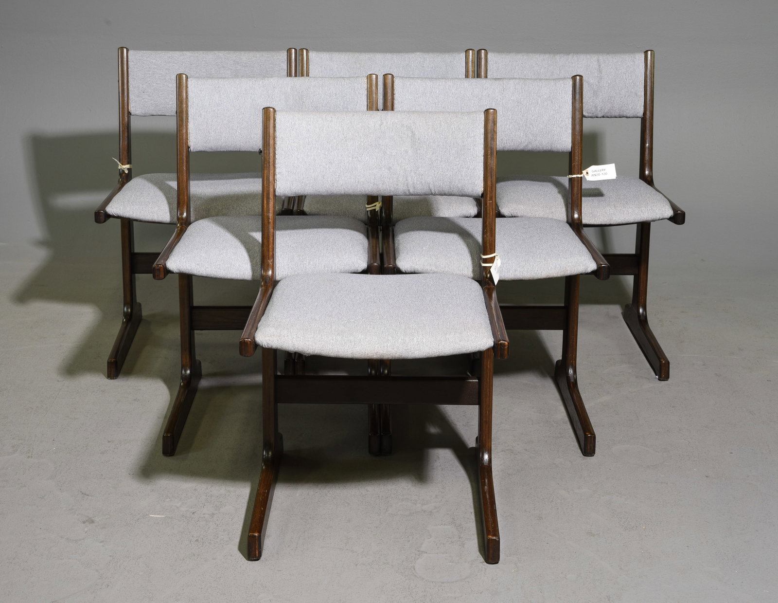 Danish Modern Set of 6 Upholstered Dining Chairs (1 of 4)
