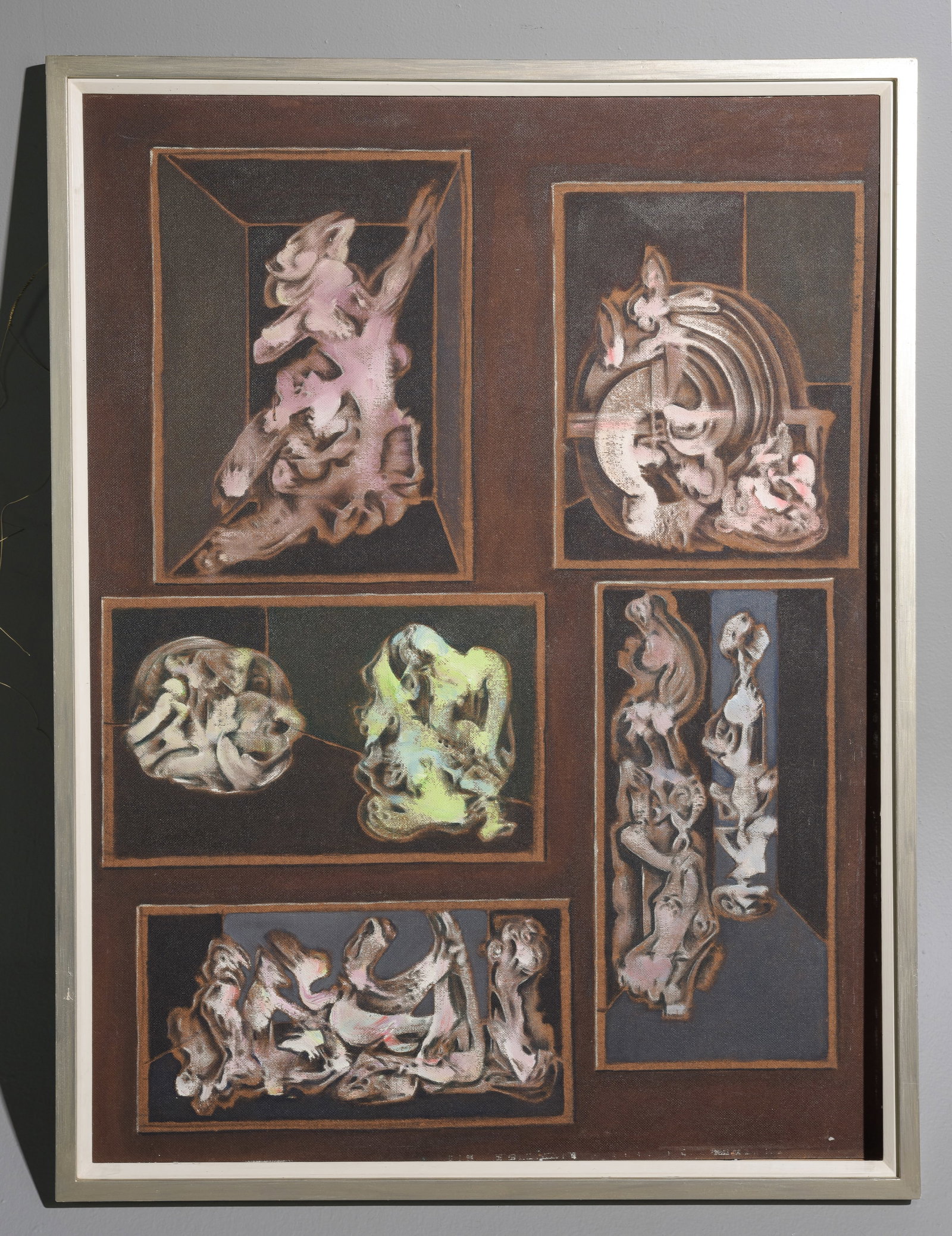 Robern Van Eyck Framed Abstract Art on Board #1 (1 of 4)