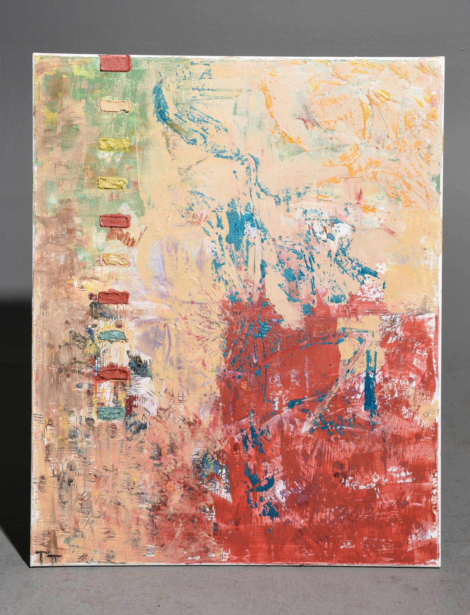 Unframed Abstract Oil on Canvas Art #2 (1 of 3)