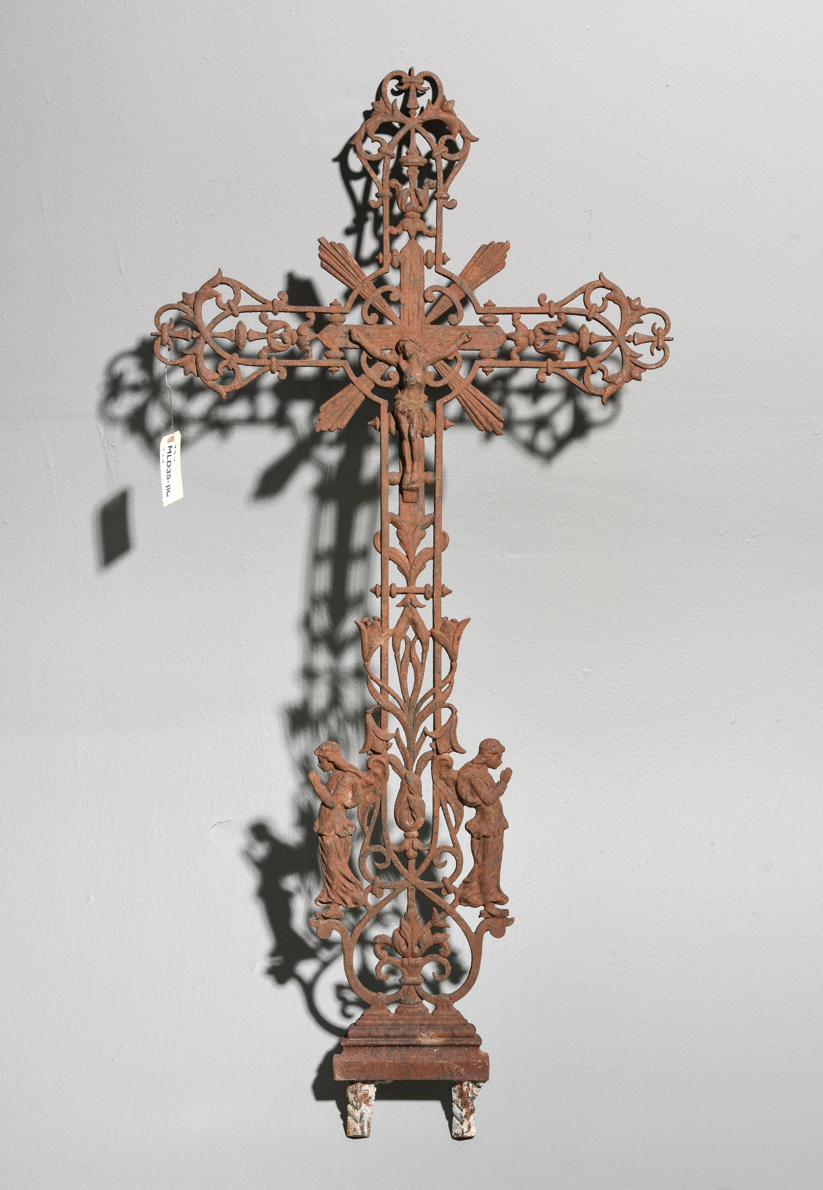 French Iron Crucifix #1: French Iron Crucifix - 46.5 in tall x 22.5 x 1