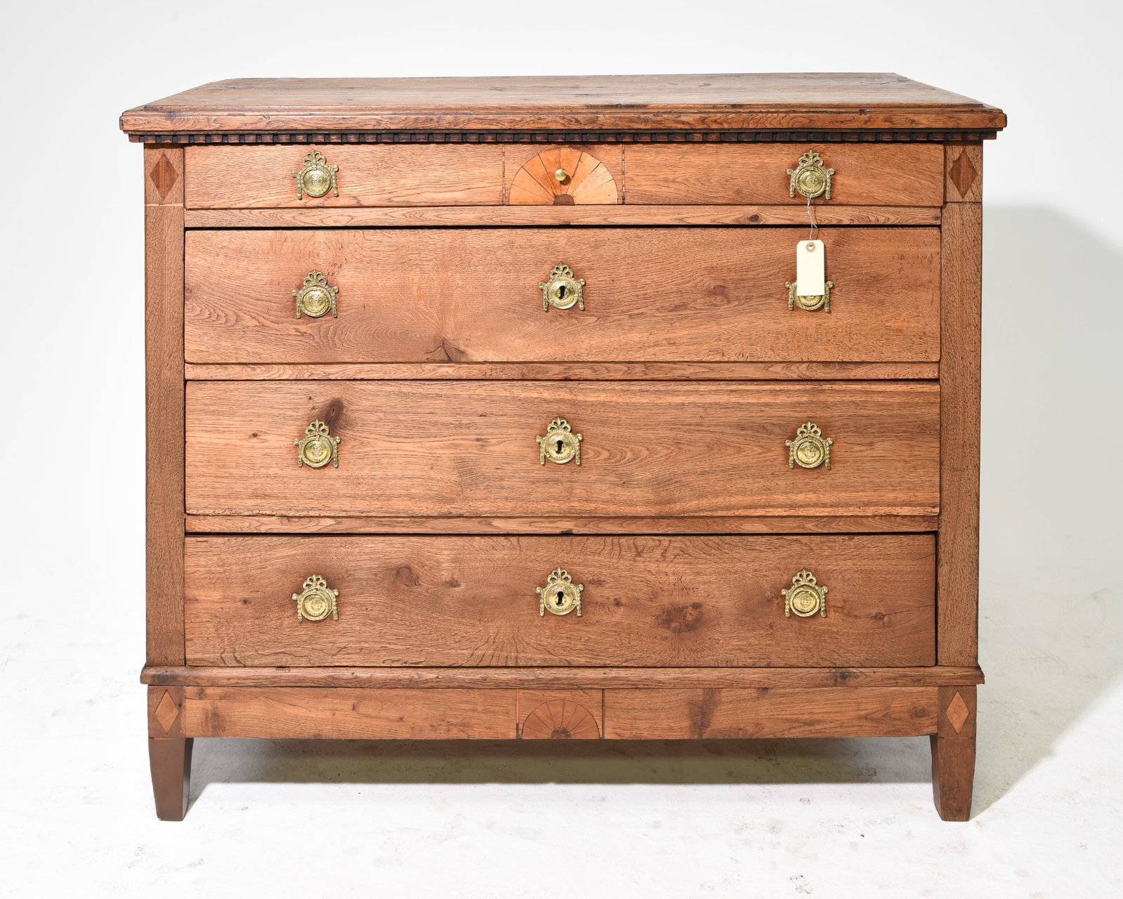 British Oak Four Drawer Chest c.1940's-50's (1 of 6)