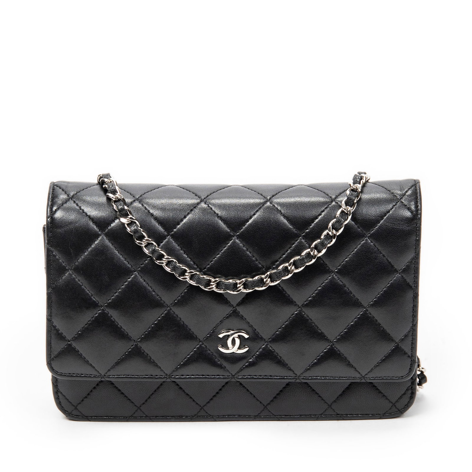 Chanel Classic Wallet in Black Quilted Lambskin (1 of 10)