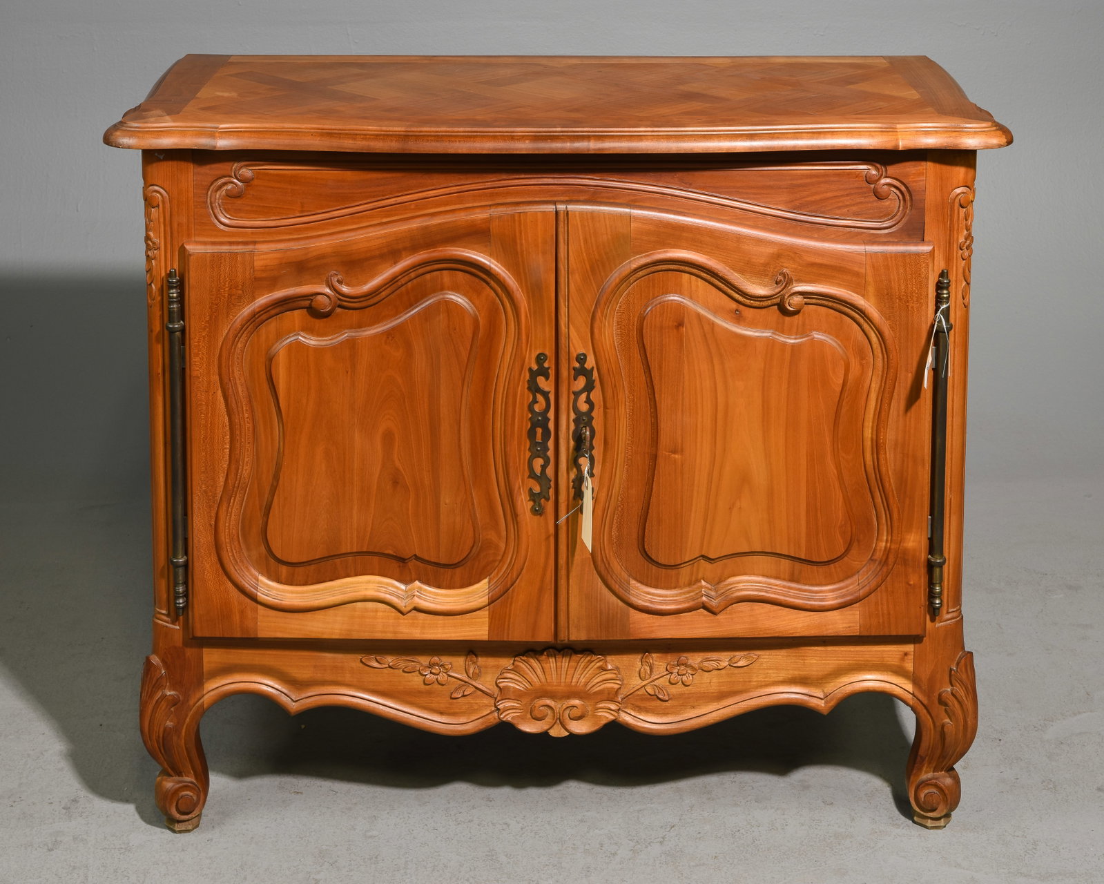 Louis XV Style Cherry Two Door Cabinet / Small Buffet (1 of 5)