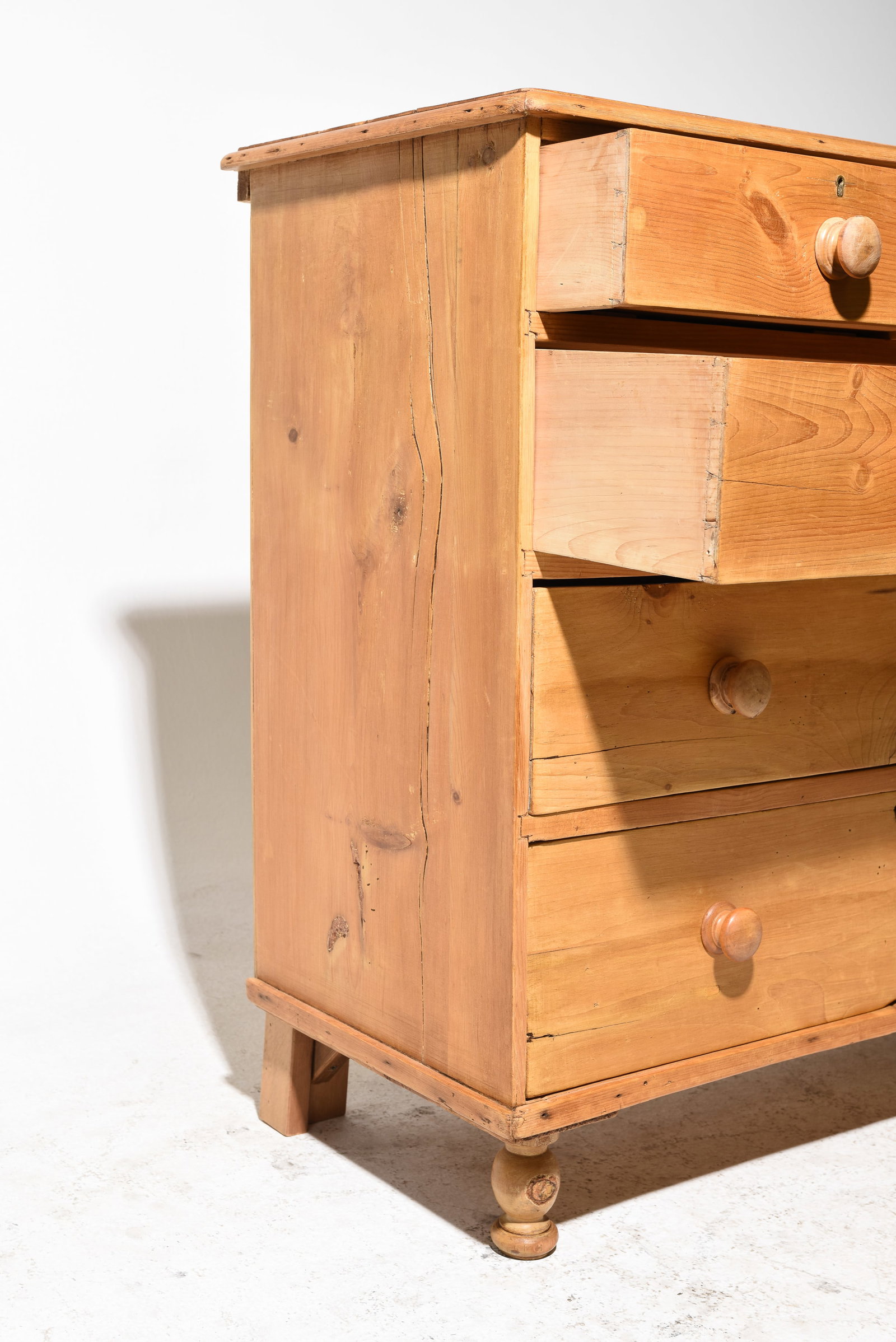 British Pine Five Drawer Chest #2 - 3