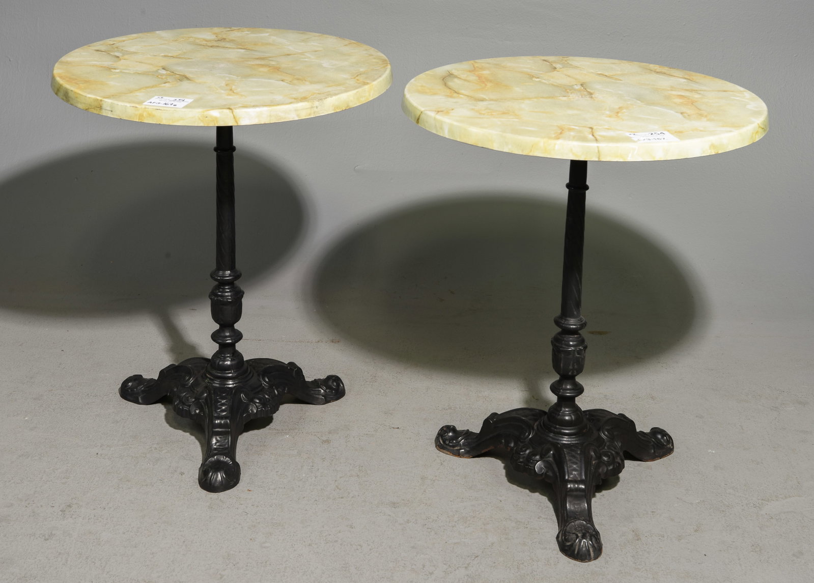 2 French Iron Base Bistro / Pub Tables #1 (1 of 4)