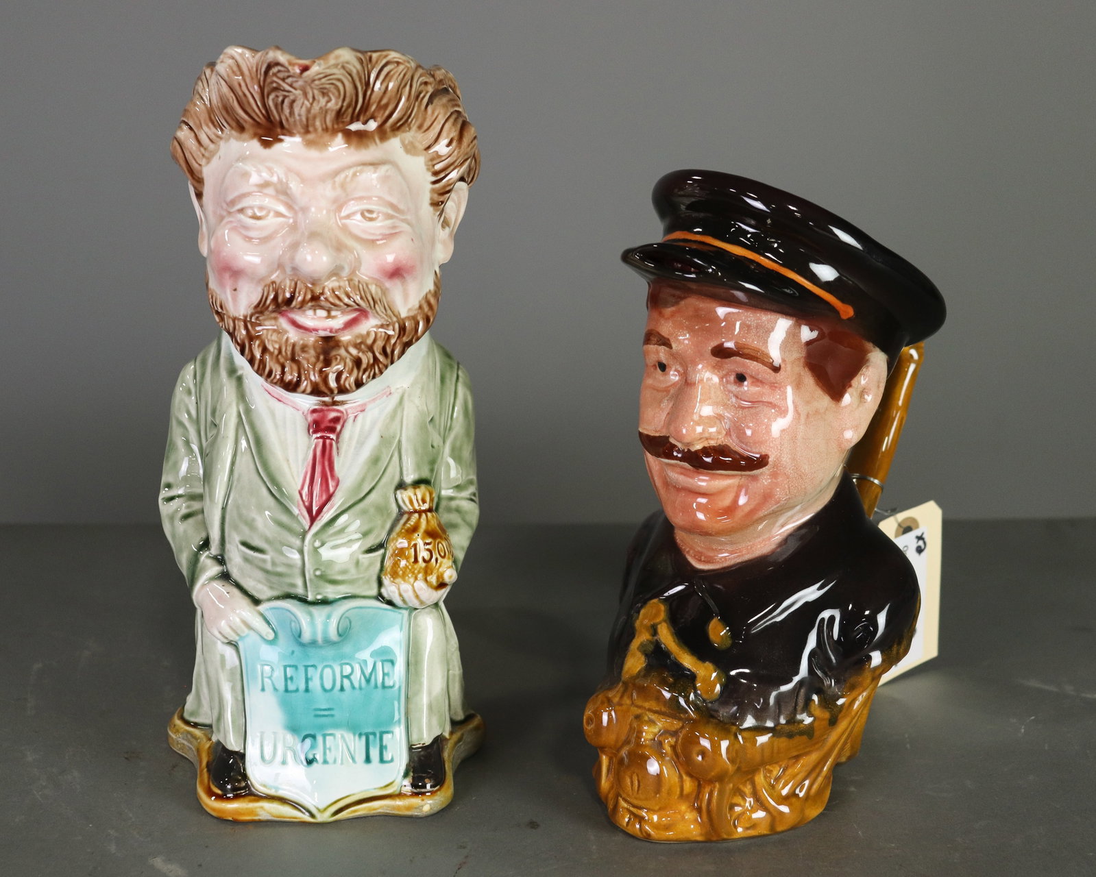 2 French Majolica Pitchers (1 of 3)