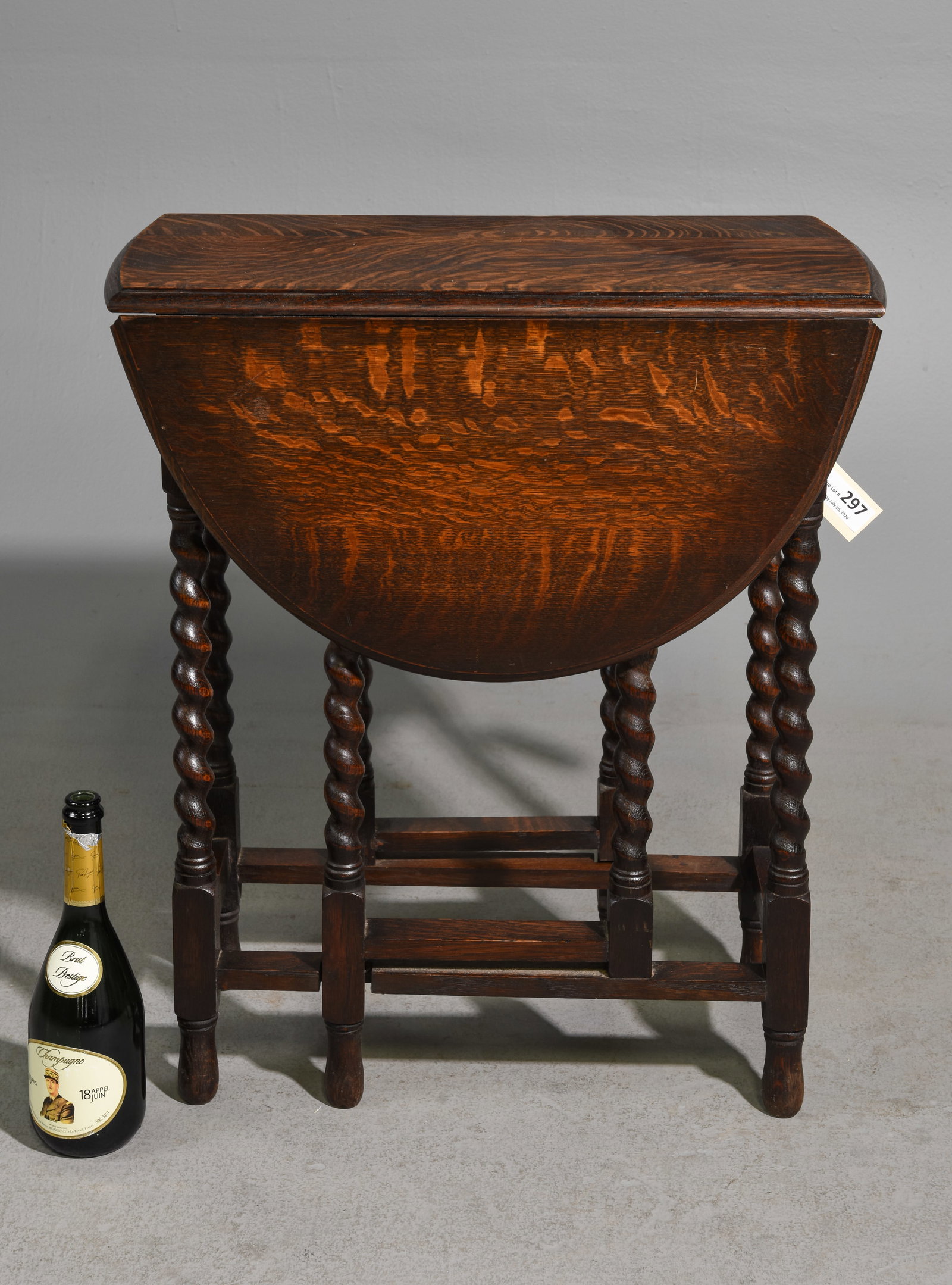 British Oak Barley Twist Drop Leaf Table #1 (1 of 3)