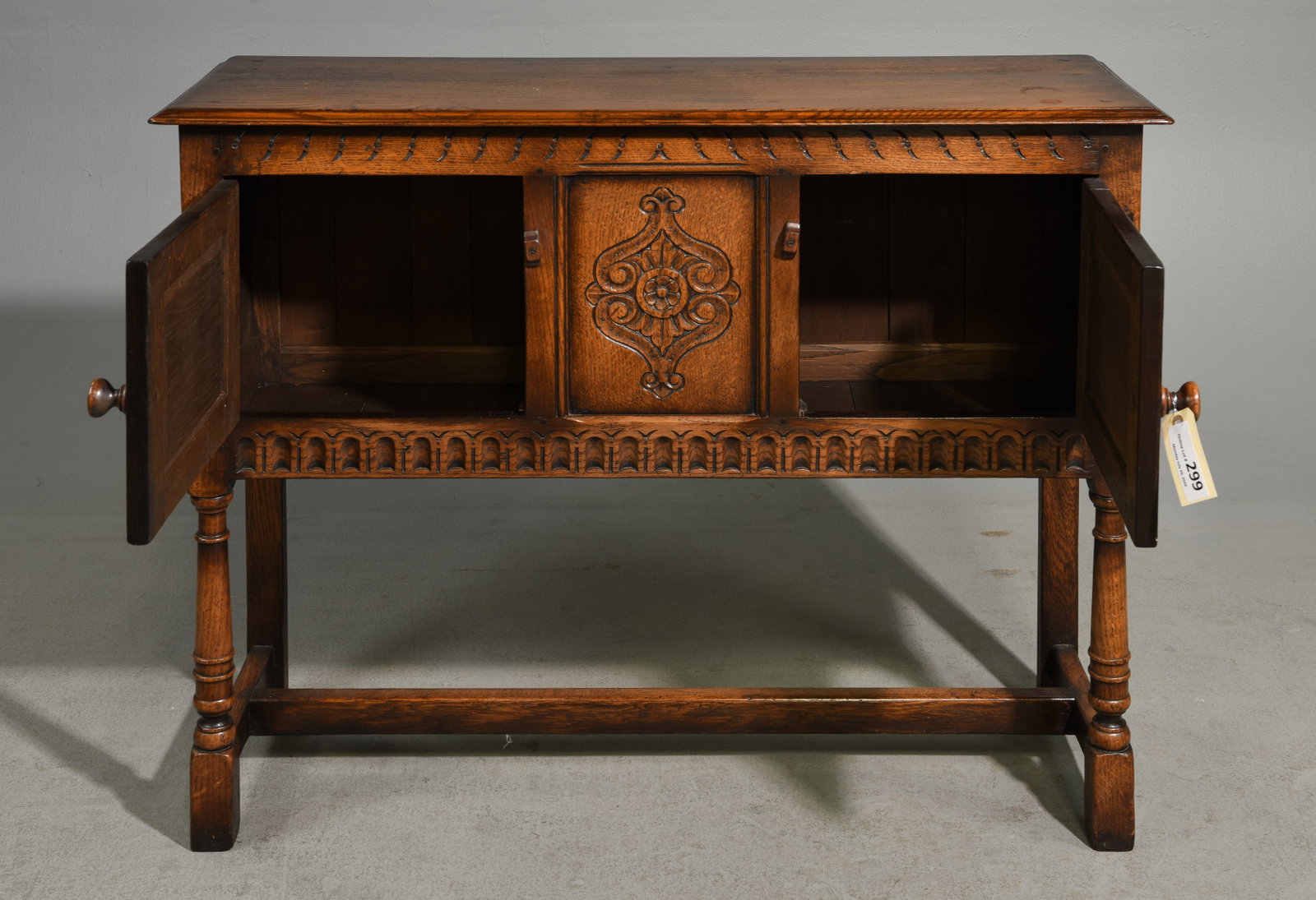 British Oak Hall Table / Console - 2