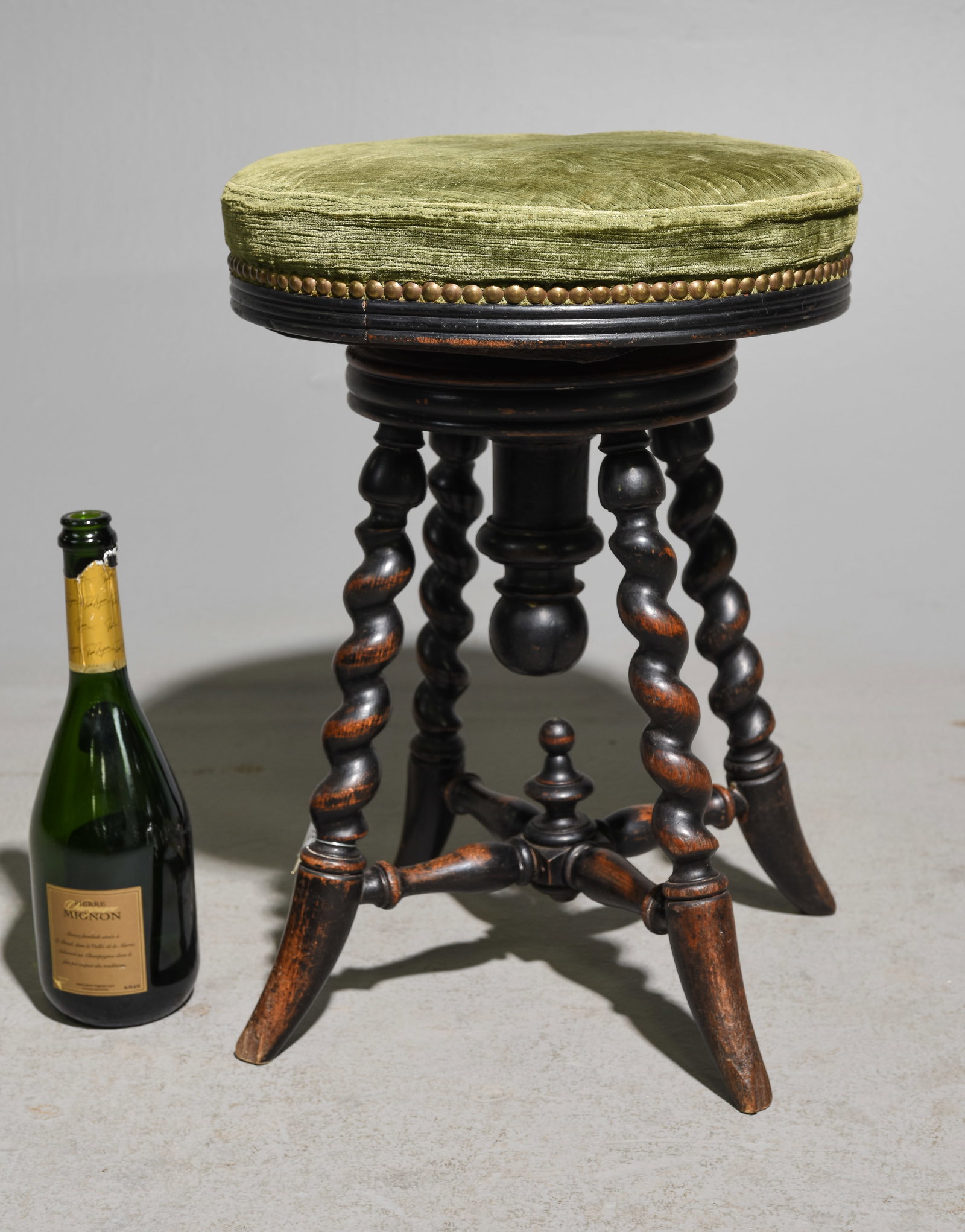 Louis XIII Style French Twist Piano Stool (1 of 3)