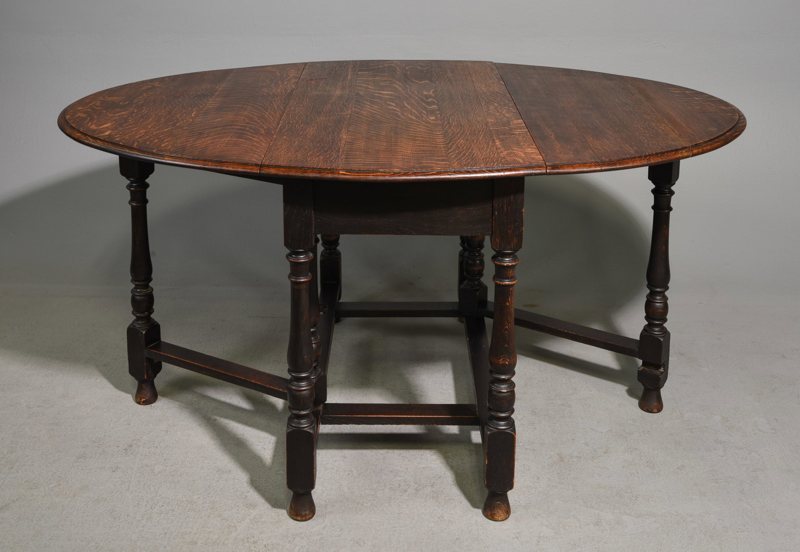 British Oak Drop Leaf Table - 2