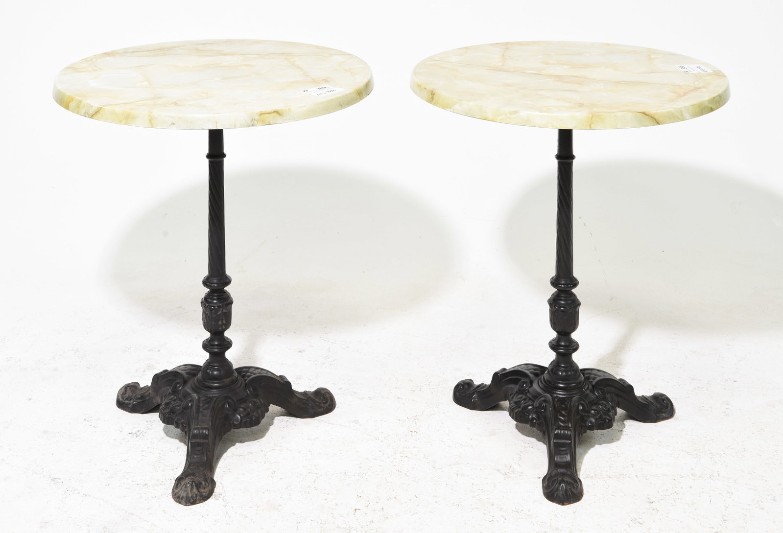 2 French Iron Base Pub / Bistro Tables #1 (1 of 5)