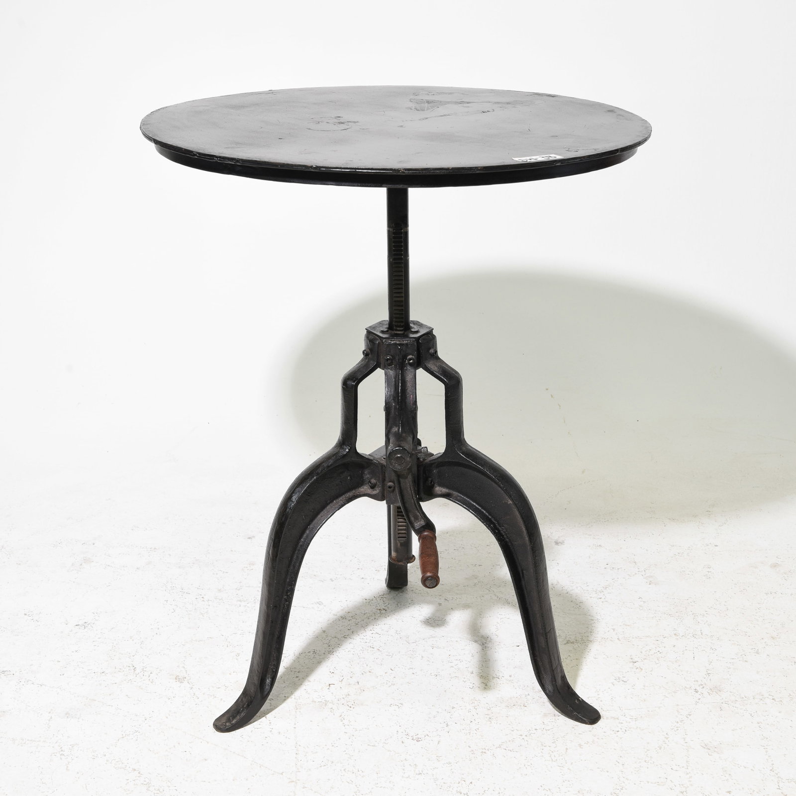 Industrial Round Adjustable Pub / Bistro Table (1 of 3)