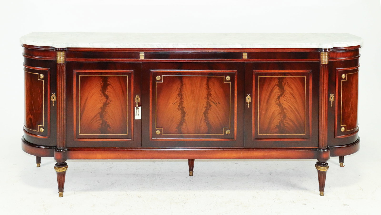 Louis XVI Style White Marble Top Sideboard #2 (1 of 10)
