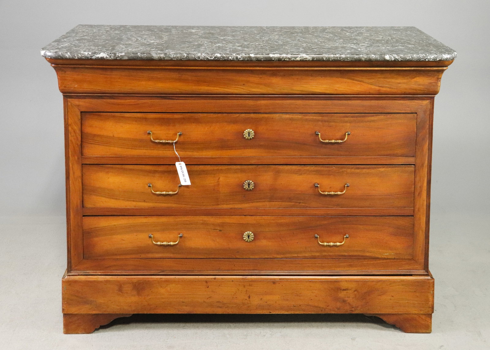 Louis Philipe Style Marble Top 4 Drawers Chest (1 of 6)