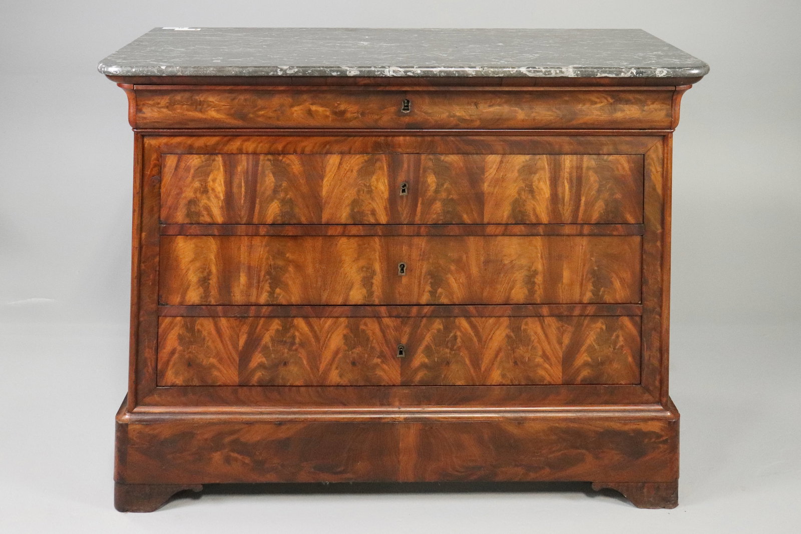 Louis Philippe Style Marble Top Chest (1 of 7)