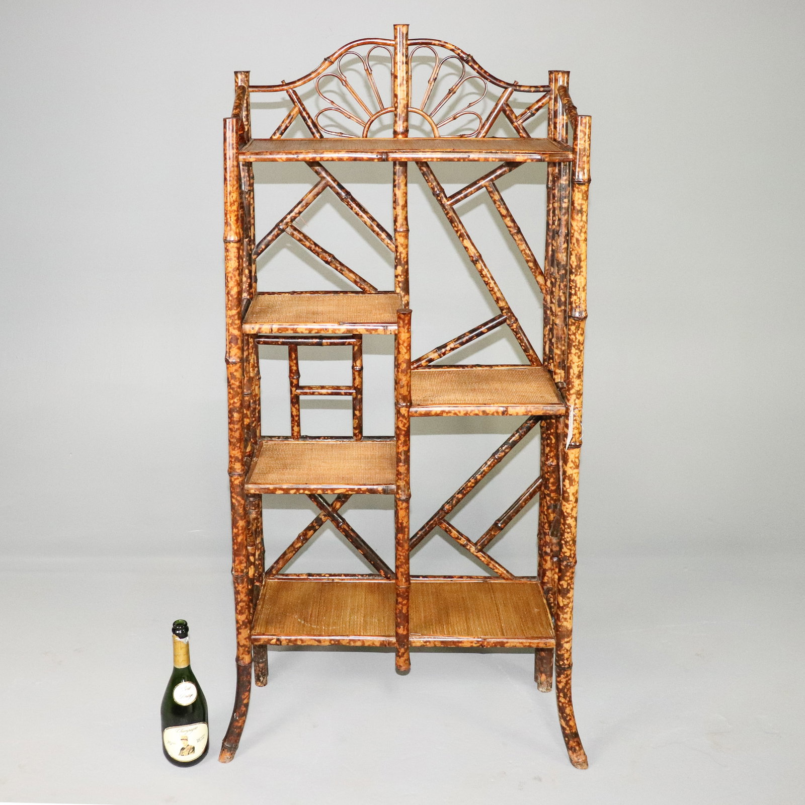 Bamboo & Rattan Etagere / Shelf (1 of 6)