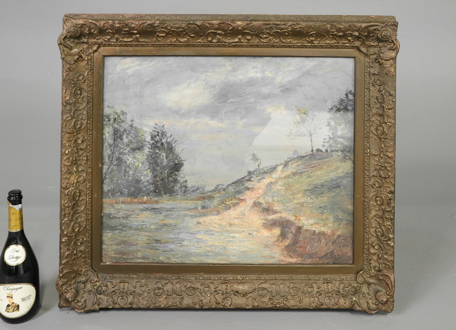 Framed Landscape Art on Canvas Under Glass (1 of 6)
