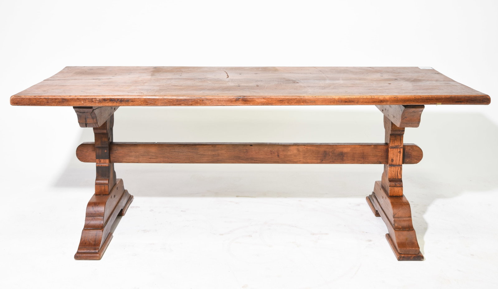 French Rustic Trestle Base Monastery / Farmhouse Table (1 of 5)