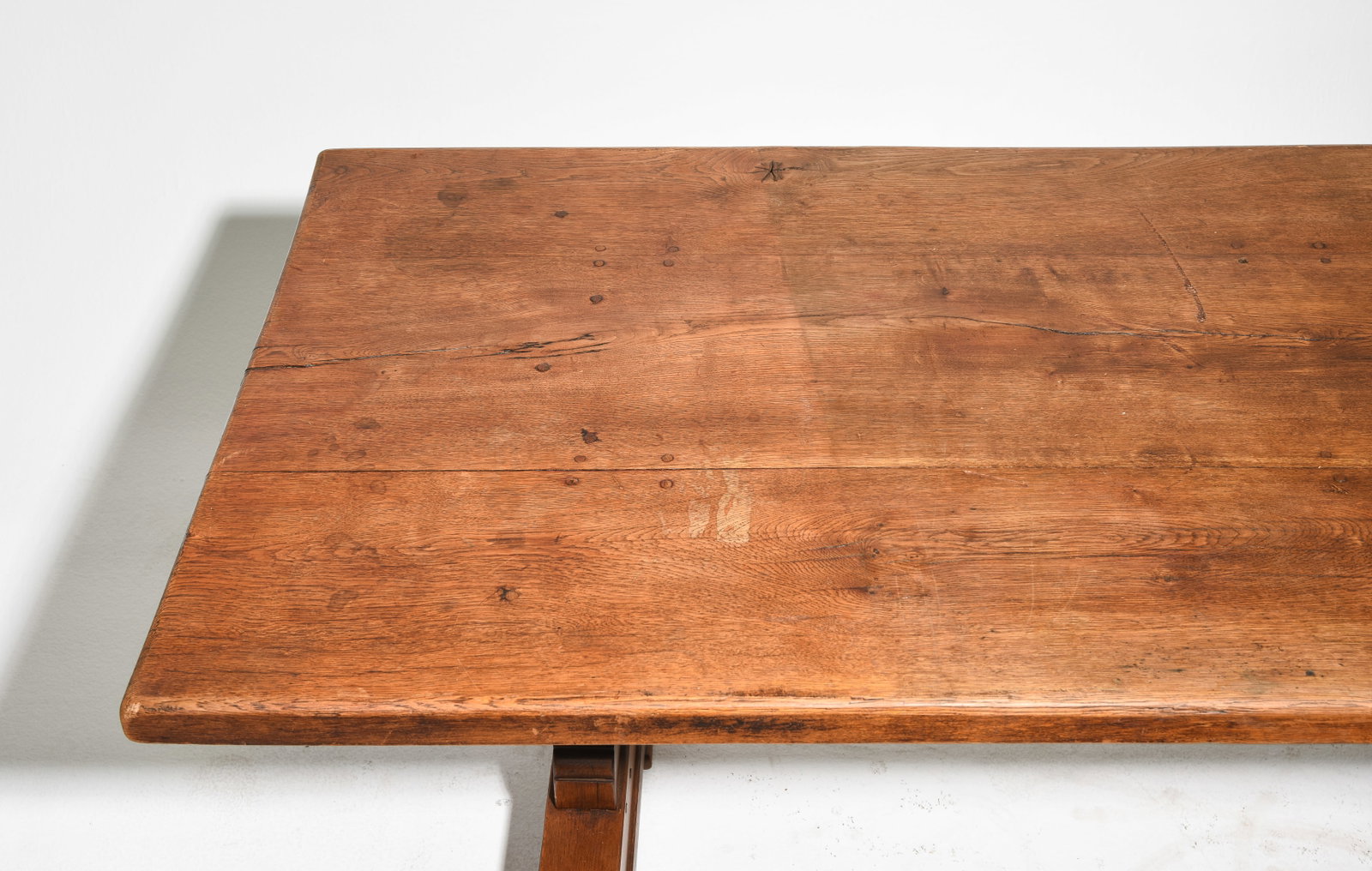 French Rustic Trestle Base Monastery / Farmhouse Table - 2