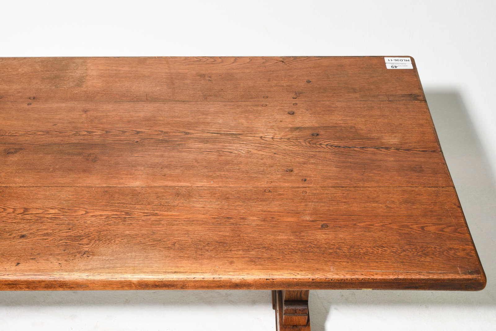 French Rustic Trestle Base Monastery / Farmhouse Table - 3