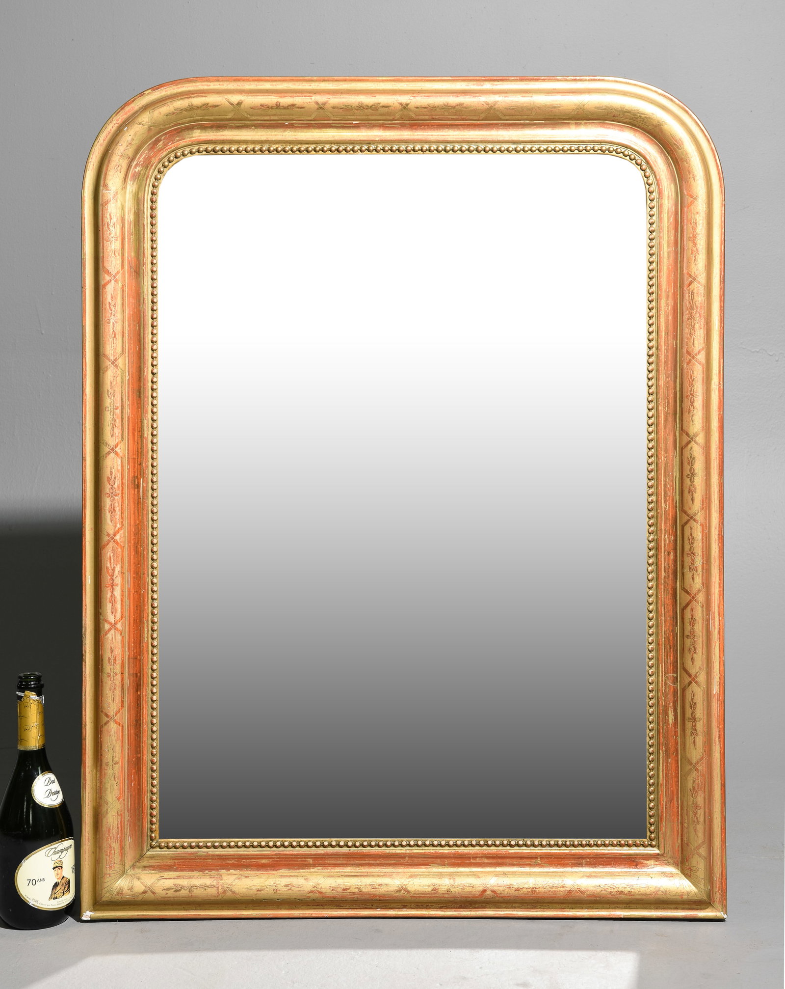Louis Philippe Style Gold Framed Mirror #2 (1 of 4)