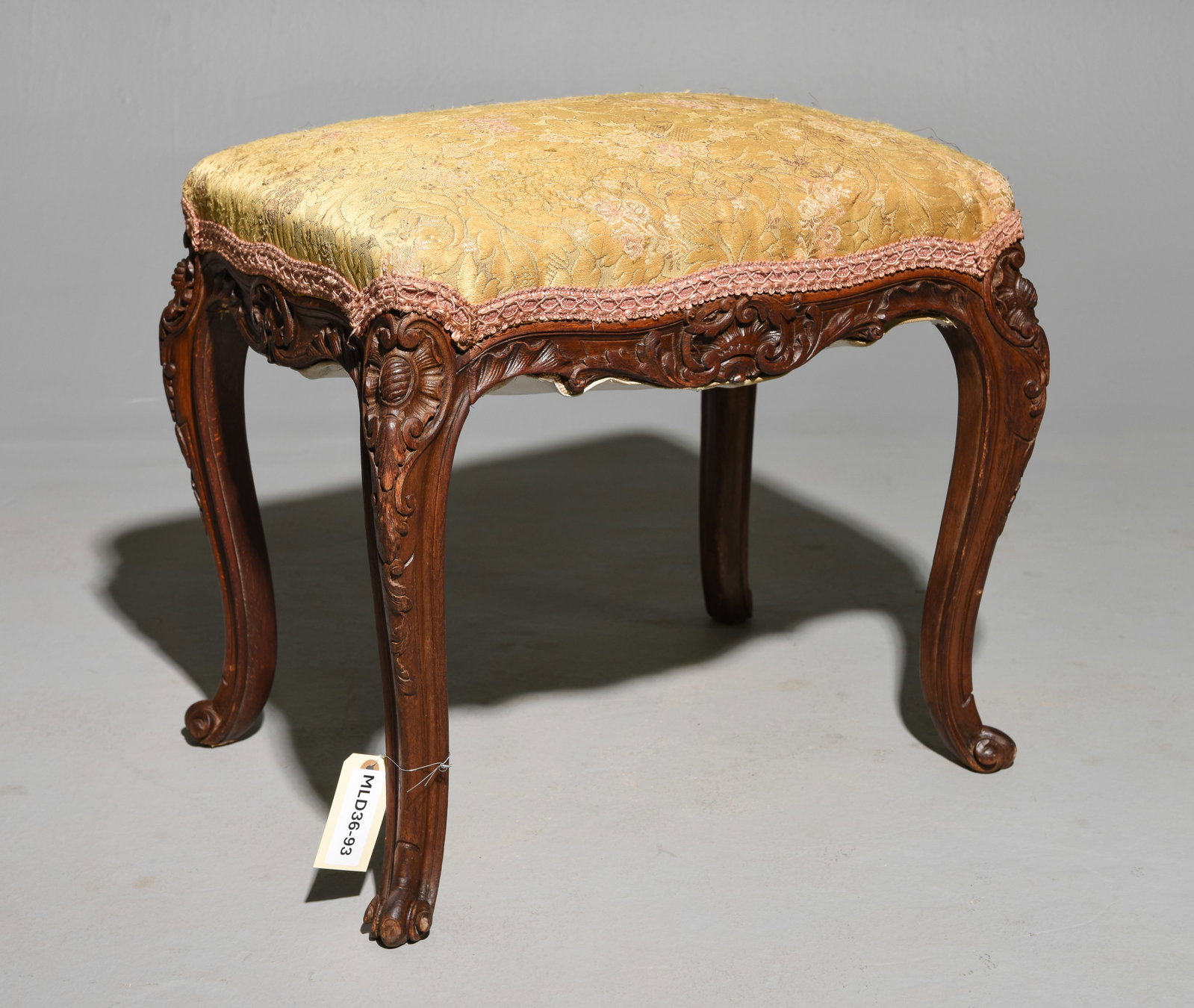 Louis XV Style Upholstered Foot Stool #1 (1 of 3)