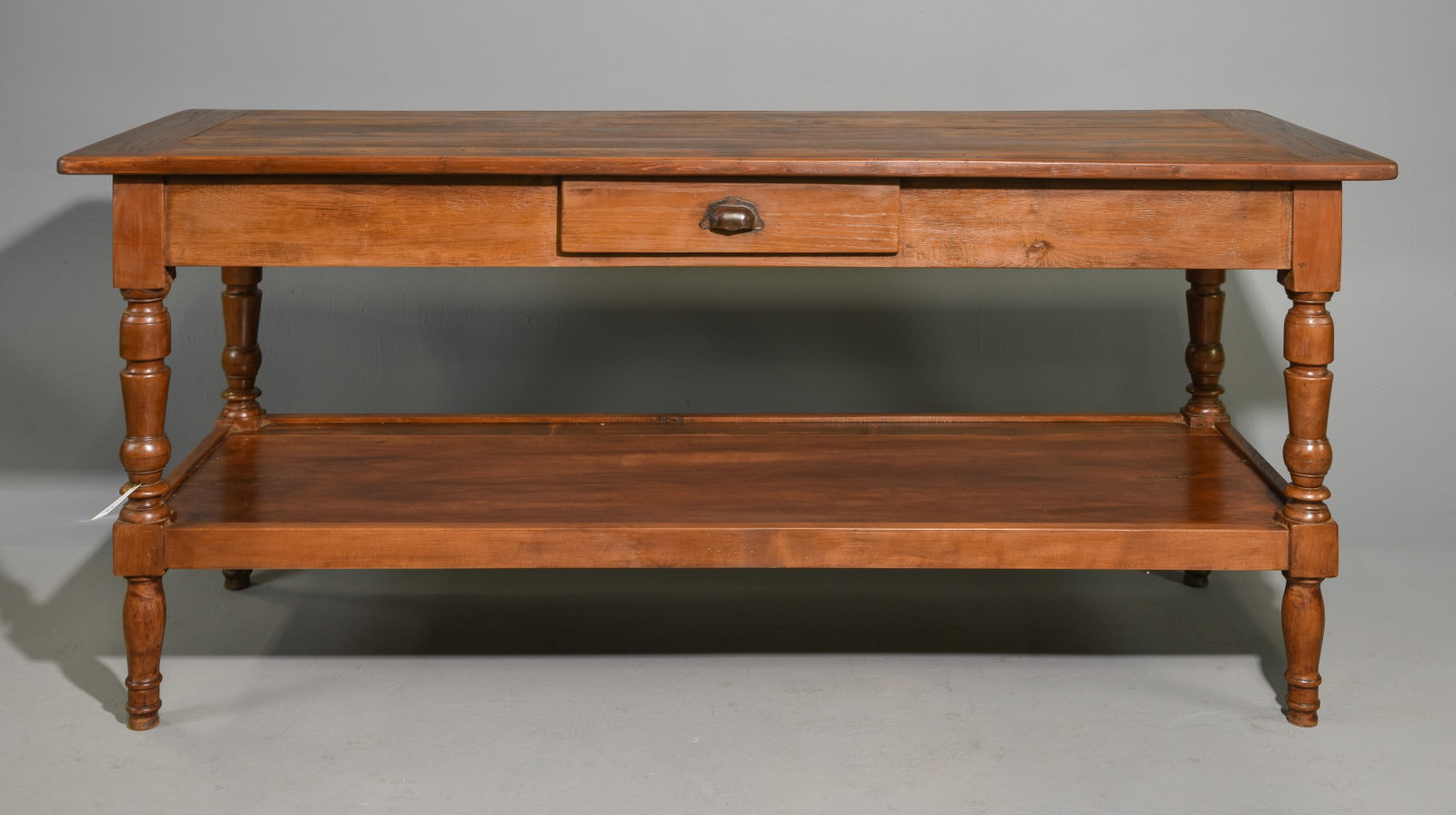 British Oak Drapers Table With Drawer (1 of 7)