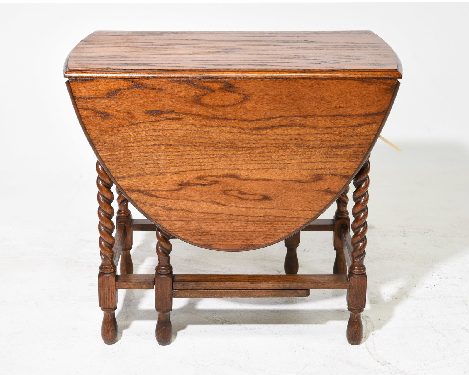 British Oak Barley Twist Drop Leaf Table #1 (1 of 3)