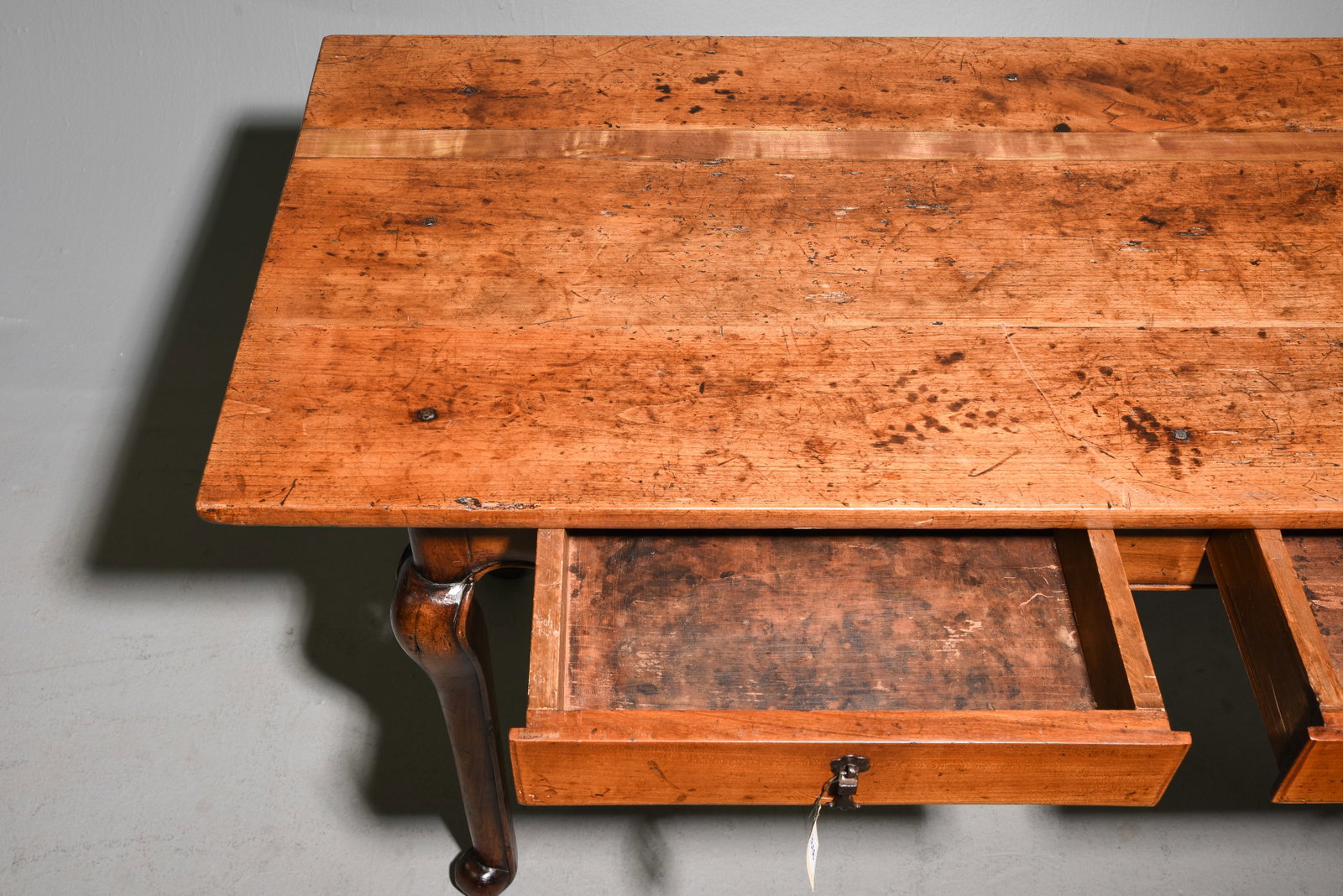 French Rustic Two Drawer Writing Table / Desk - 2