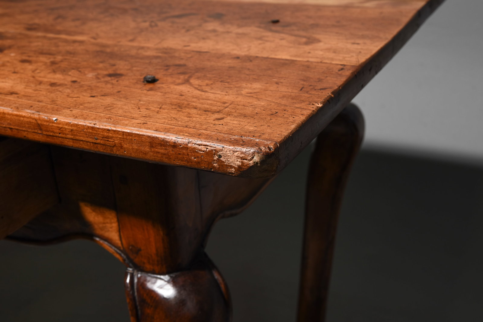 French Rustic Two Drawer Writing Table / Desk - 4